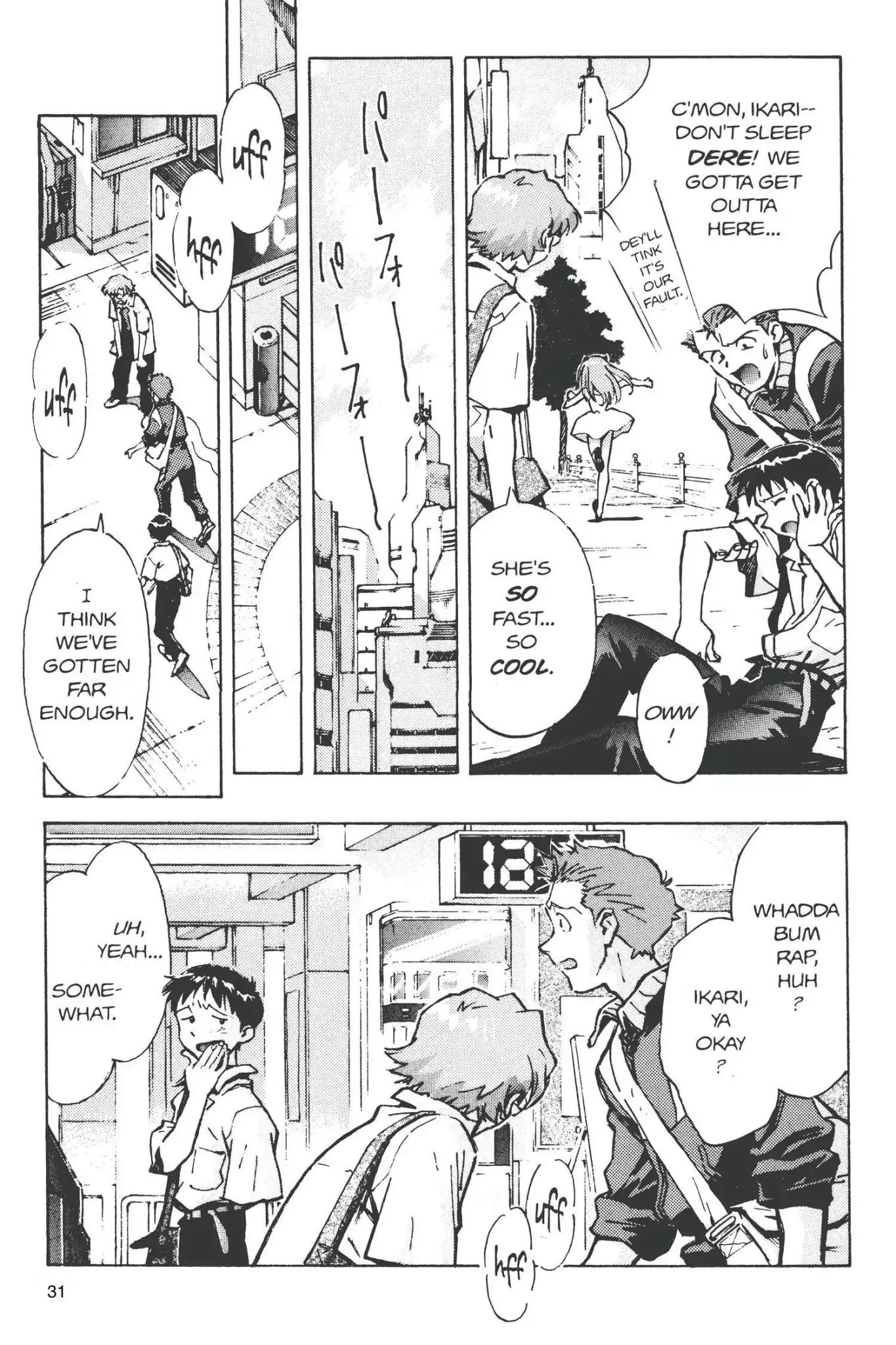 Shinseiki Evangelion Chapter 20 page 35 - Chapter 20: Vol.2 Stage 20: Asuka Comes to Japan