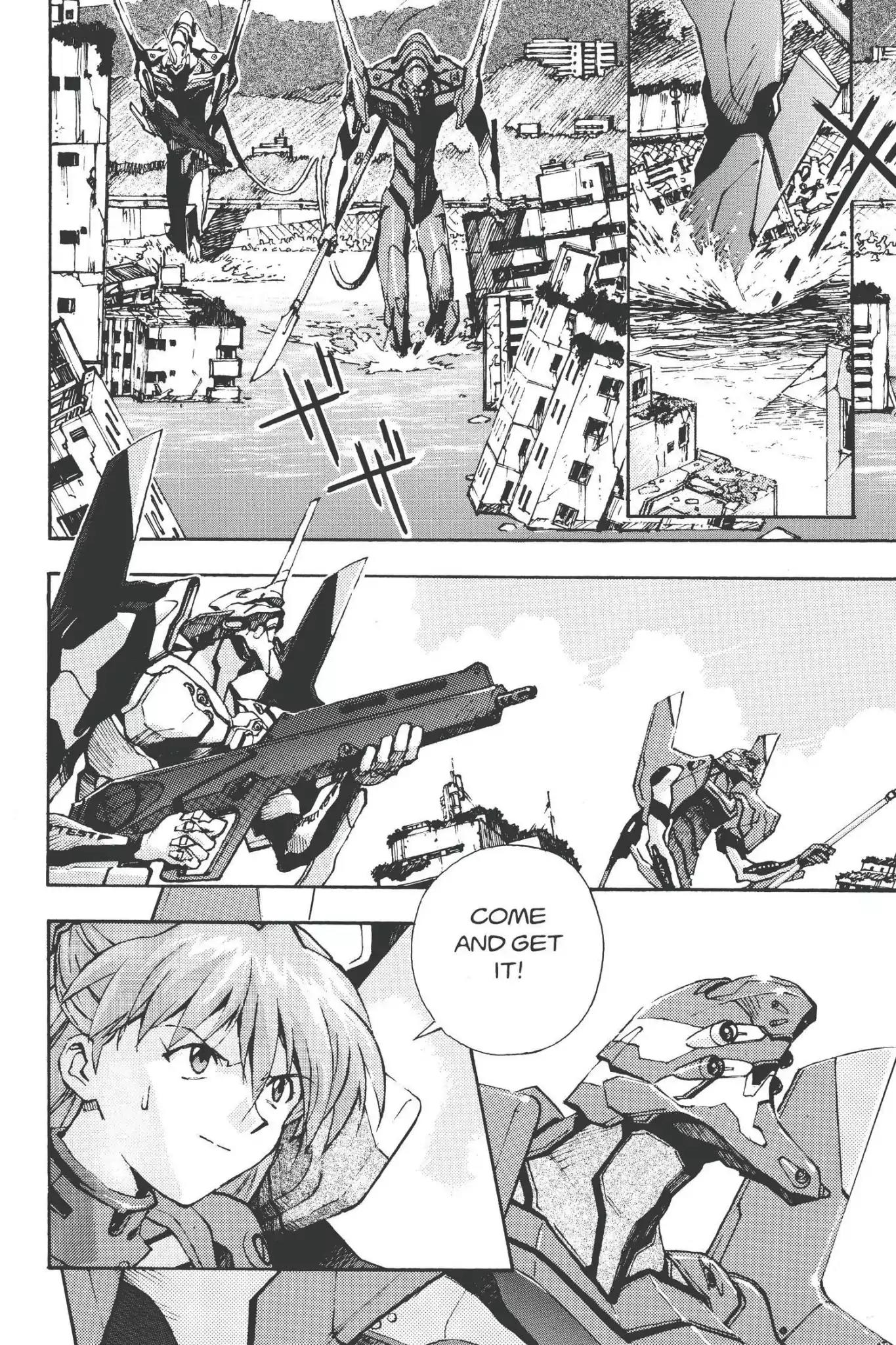 Shinseiki Evangelion Chapter 22 page 12 - Chapter 22: Vol.2 Stage 22: Asuka Attacks