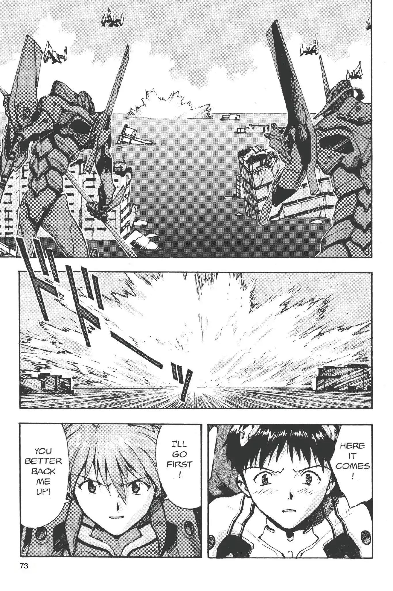 Shinseiki Evangelion Chapter 22 page 13 - Chapter 22: Vol.2 Stage 22: Asuka Attacks