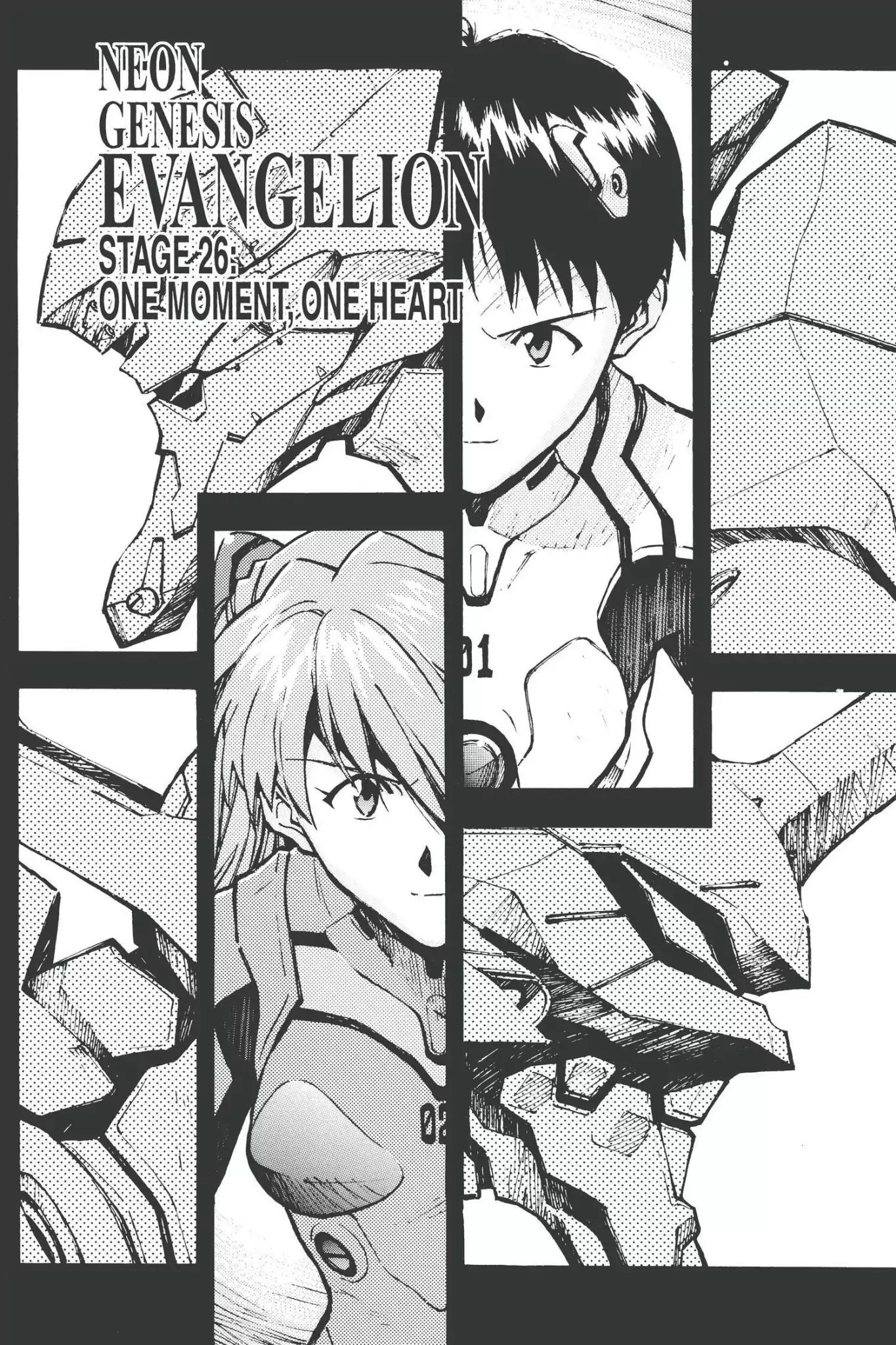 Shinseiki Evangelion Chapter 26 page 1 - Chapter 26: Vol.2 Stage 26: One Moment, One Heart