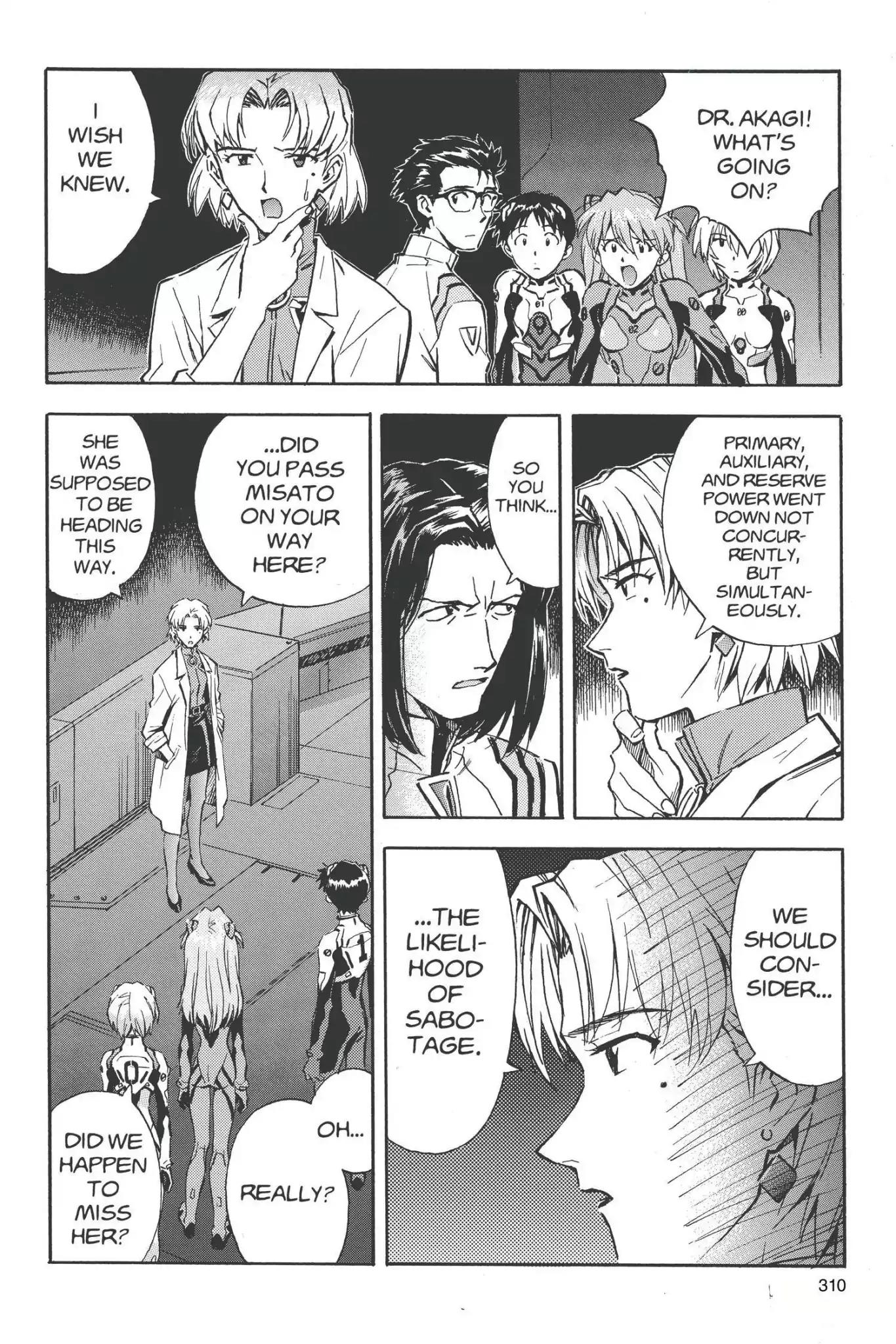 Shinseiki Evangelion Chapter 31 page 10 - Chapter 31: Vol.2 Stage 31: NERV Blackout