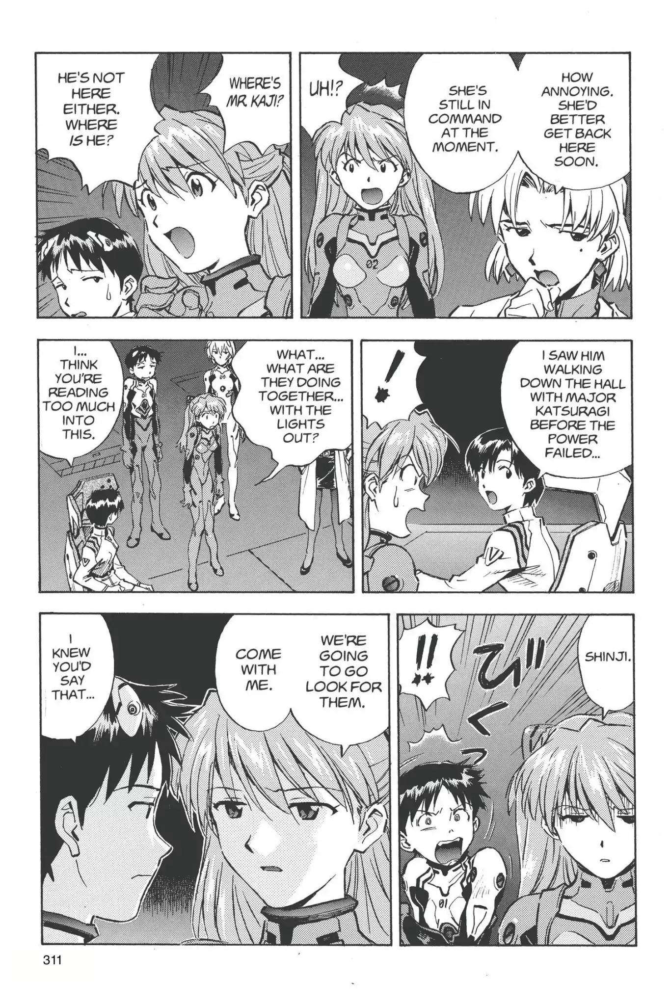 Shinseiki Evangelion Chapter 31 page 11 - Chapter 31: Vol.2 Stage 31: NERV Blackout