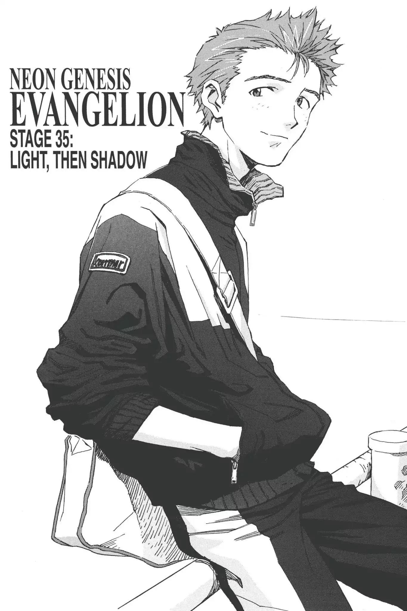 Shinseiki Evangelion Chapter 35 page 1 - Chapter 35: Vol.2 Stage 35: Light, Then Shadow
