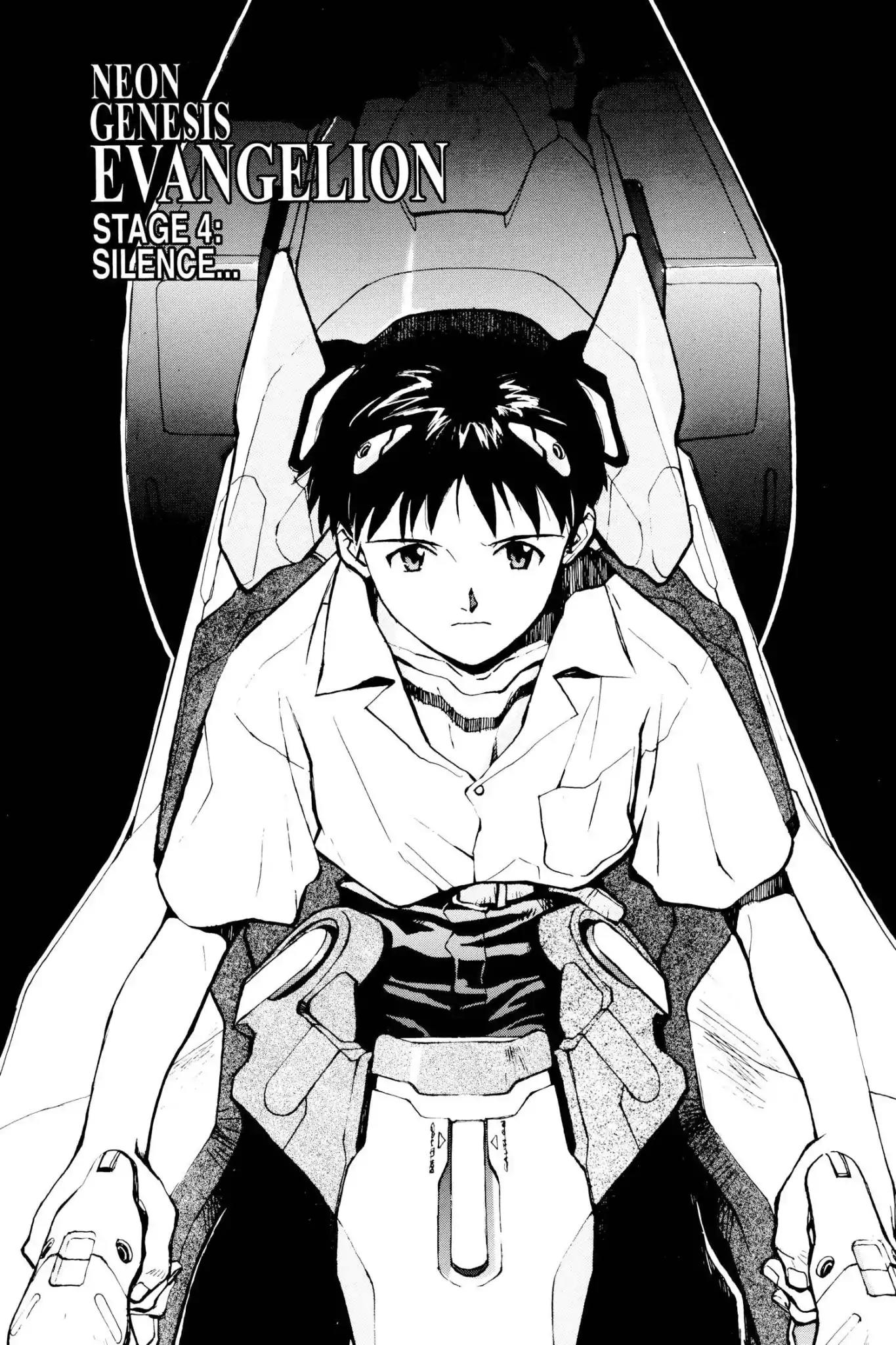 Shinseiki Evangelion Chapter 4 page 1 - Chapter 4: Vol.1 Stage 4: Silence...