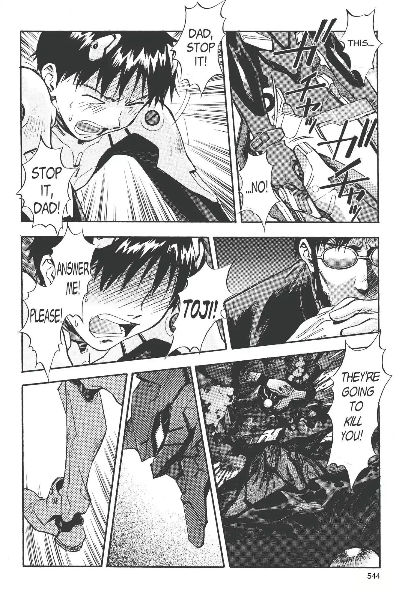 Shinseiki Evangelion Chapter 40 page 10 - Chapter 40: Vol.2 Stage 40: Staining the Twilight Black