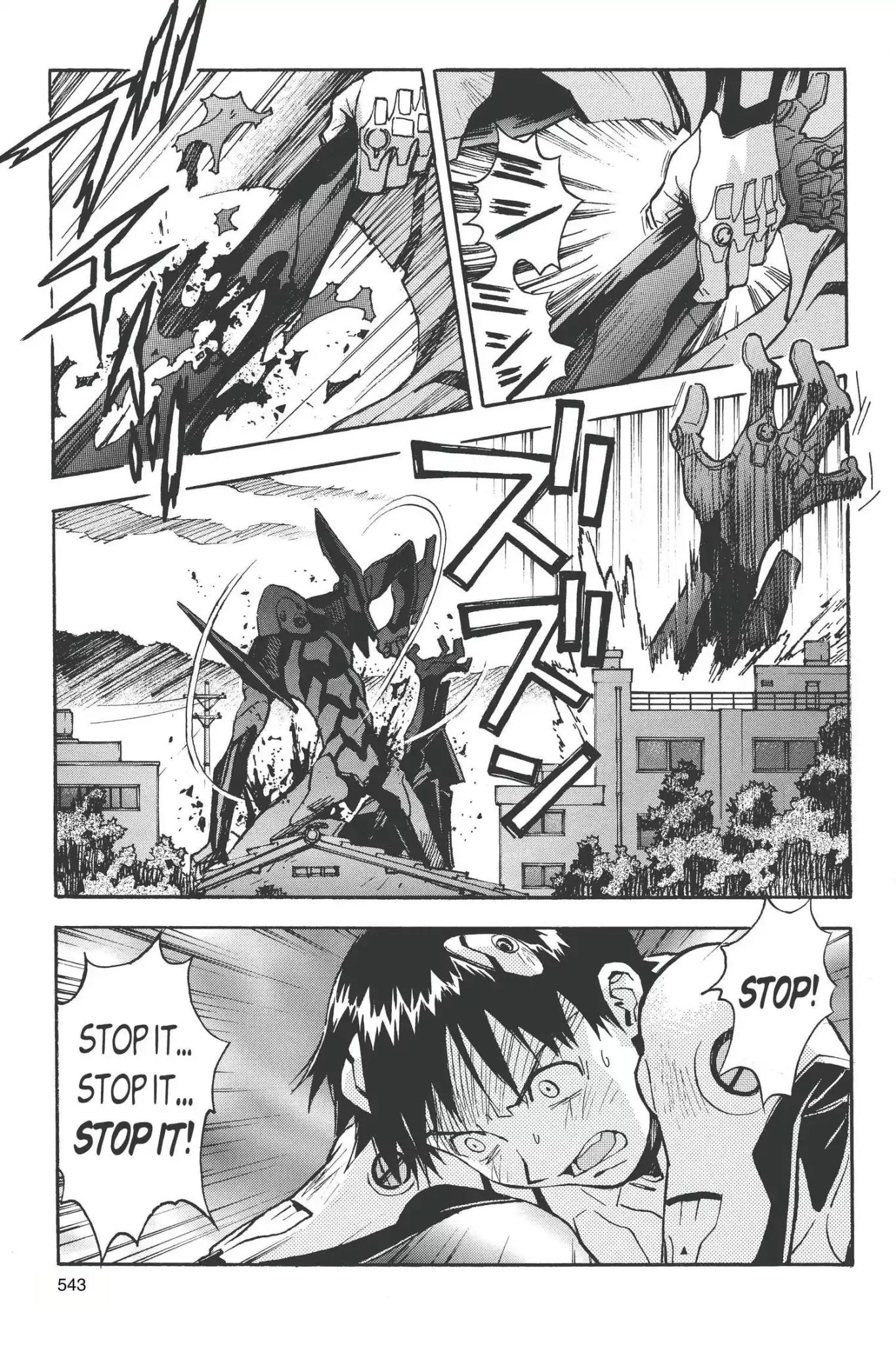 Shinseiki Evangelion Chapter 40 page 9 - Chapter 40: Vol.2 Stage 40: Staining the Twilight Black
