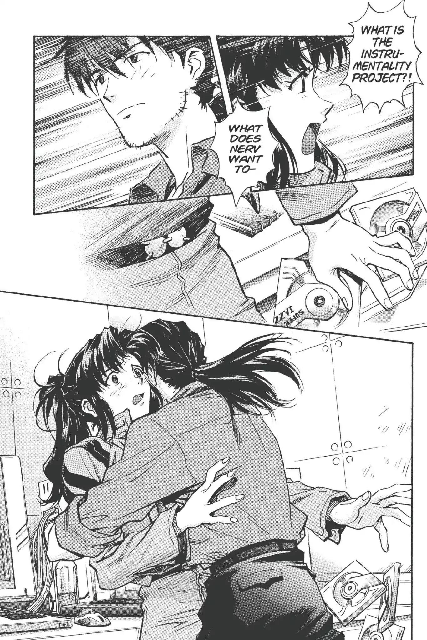 Shinseiki Evangelion Chapter 49 page 24 - Chapter 49: Vol.3 Stage 49: ...Kiss.