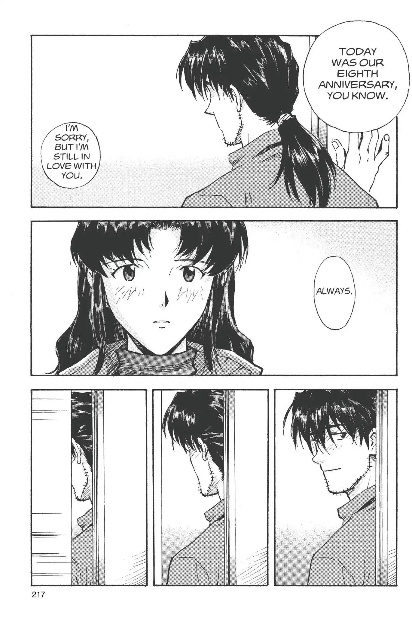 Shinseiki Evangelion Chapter 49 page 28 - Chapter 49: Vol.3 Stage 49: ...Kiss.