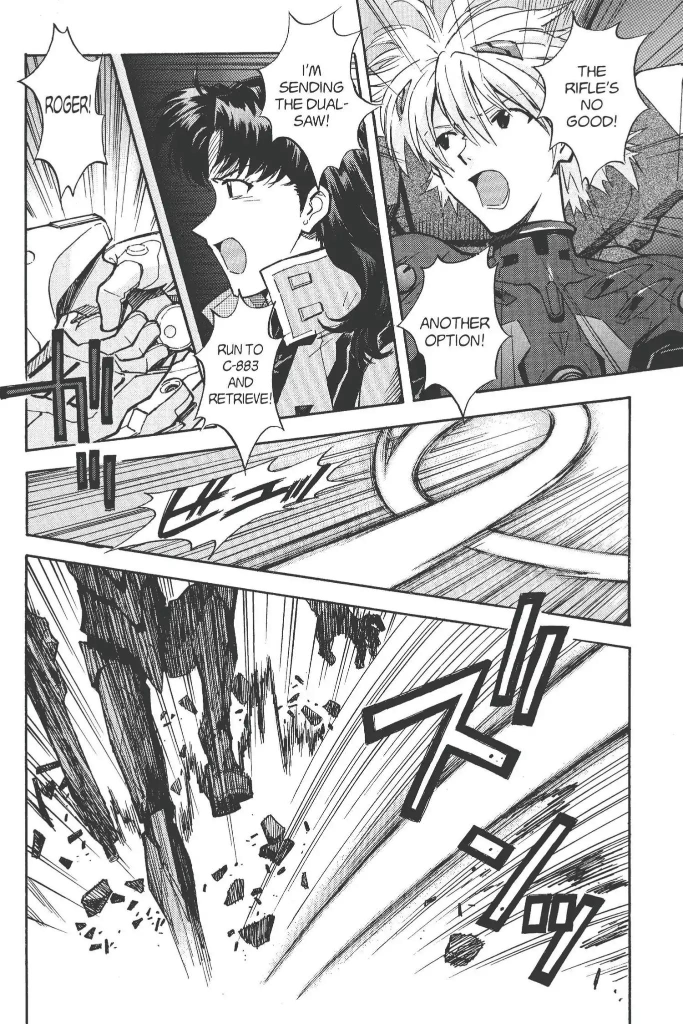 Shinseiki Evangelion Chapter 63 page 14 - Chapter 63: Vol.3 Stage 63: Returning Fire