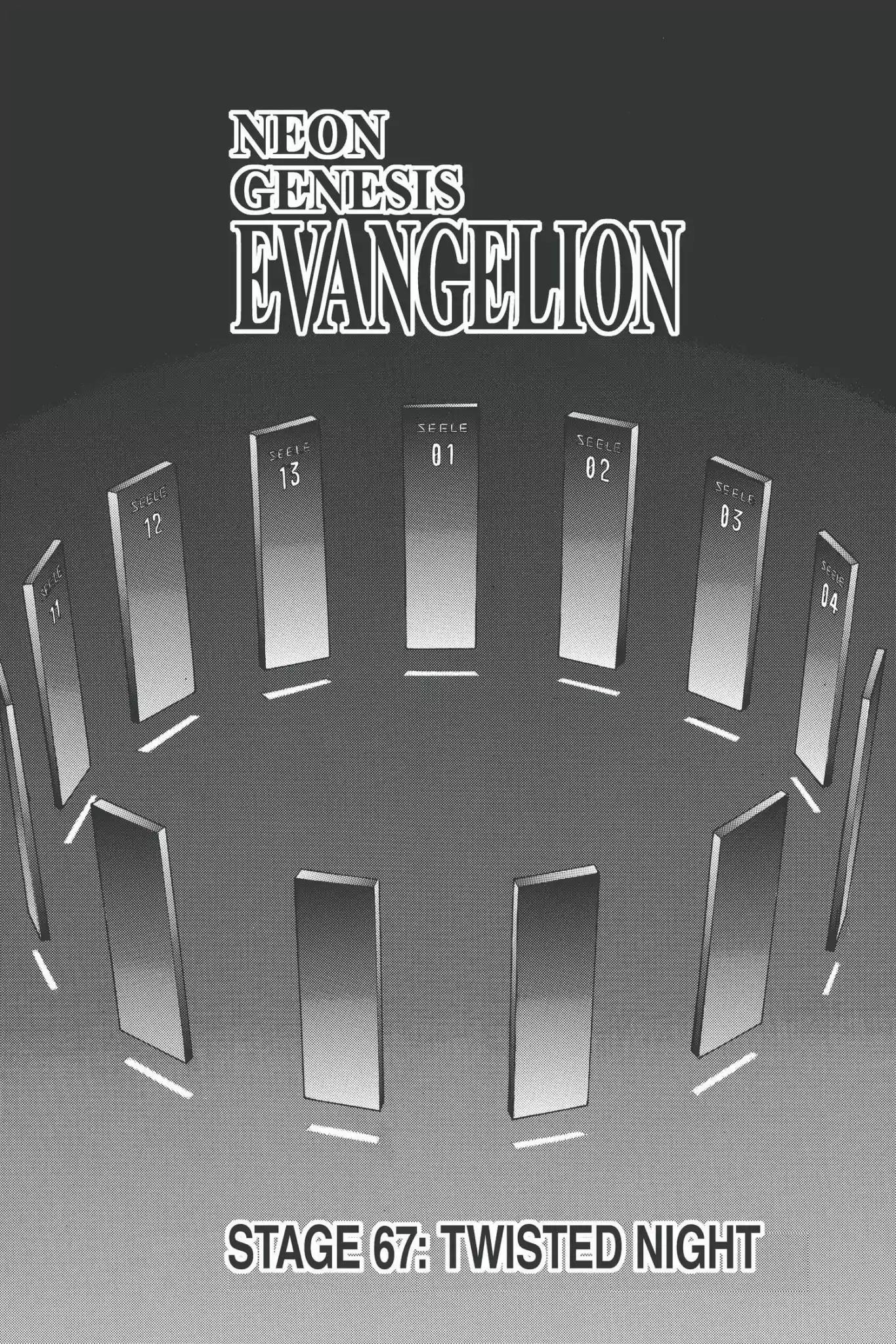 Shinseiki Evangelion Chapter 67 page 1 - Chapter 67: Vol.4 Stage 67: Twisted Night
