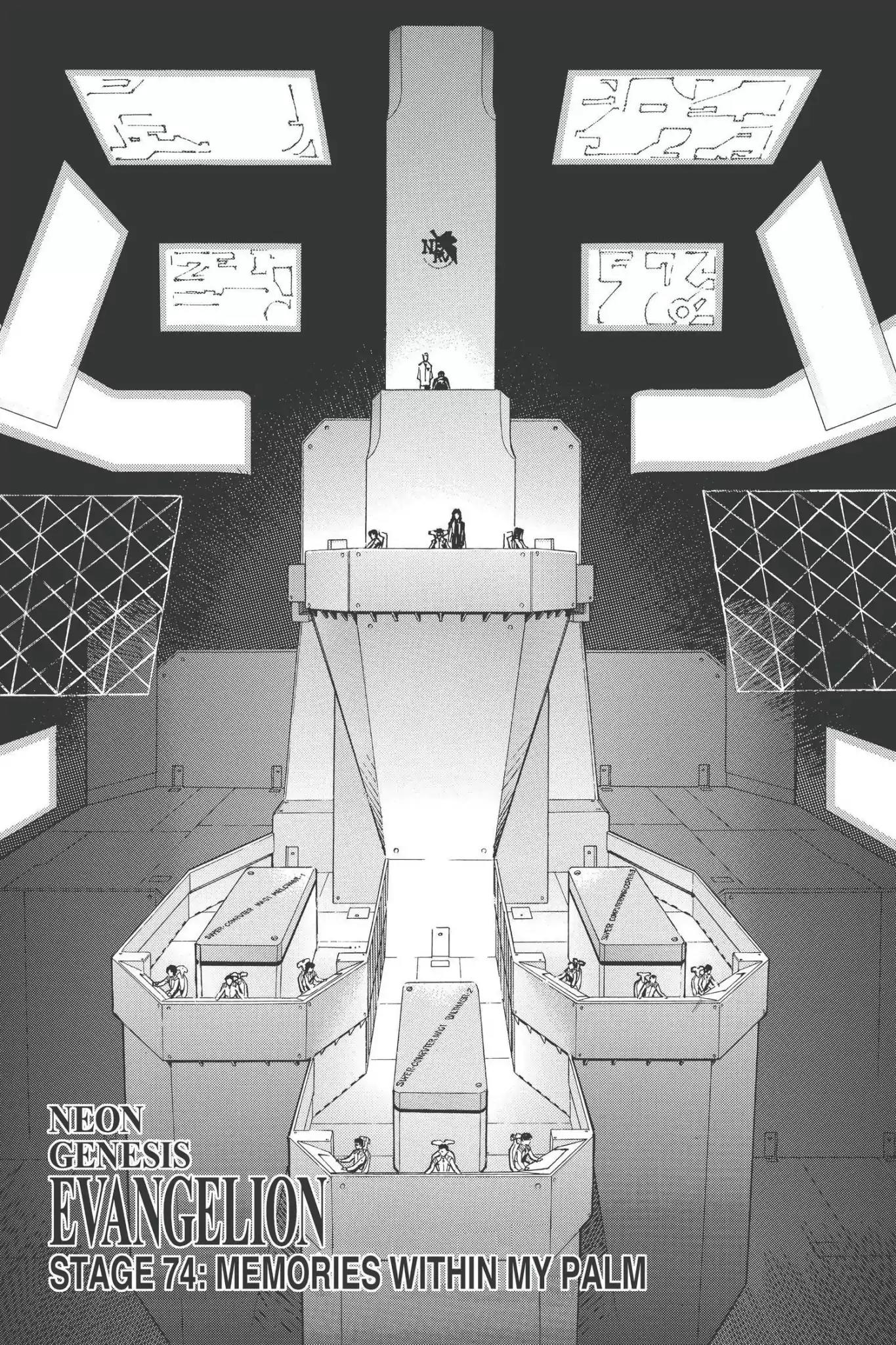 Shinseiki Evangelion Chapter 74 page 1 - Chapter 74: Vol.4 Stage 74: Memories Within My Palm