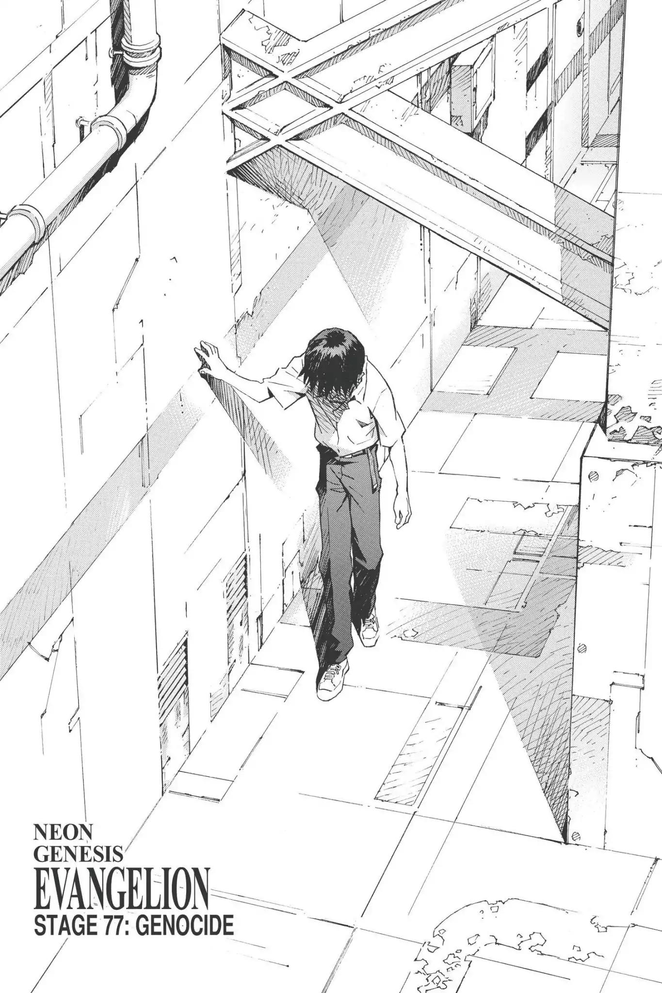 Shinseiki Evangelion Chapter 77 page 6 - Chapter 77: Vol.4 Stage 77: Genocide