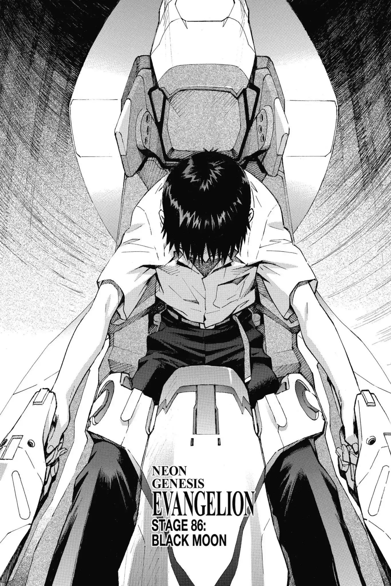 Shinseiki Evangelion Chapter 88 page 1 - Chapter 88: Vol.5 Stage 88: Black Moon