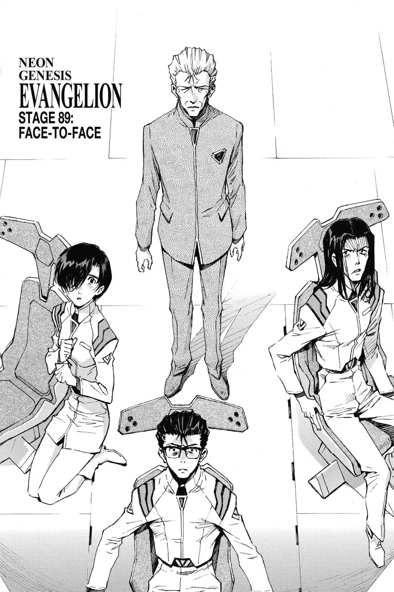 Shinseiki Evangelion Chapter 89 page 1 - Chapter 89: Vol.5 Stage 89: Face-to-Face