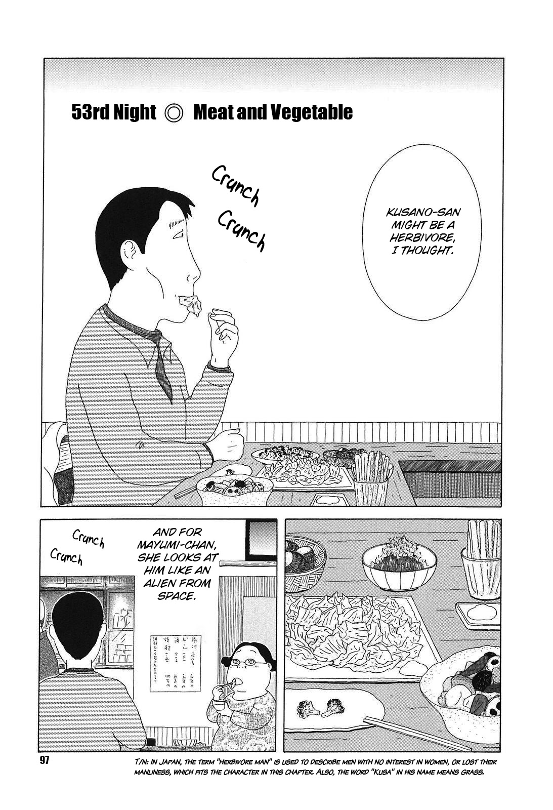 Shinya Shokudou Chapter 53 page 1 - Chapter 53: Meat and Vegetable