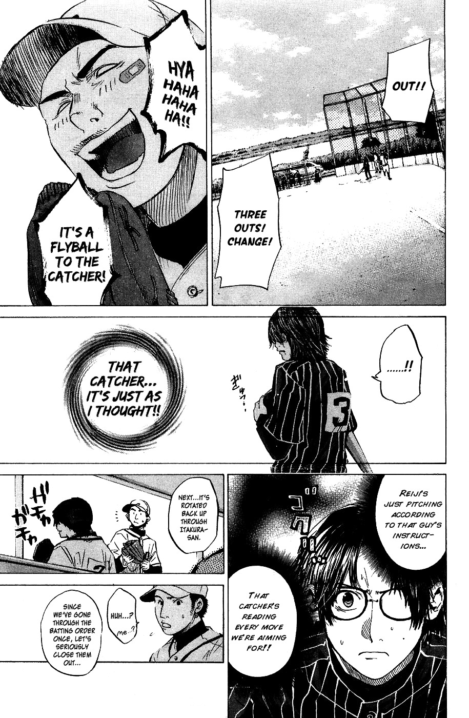 Shinyaku "Kyojin no Hoshi" Hanagata Chapter 10 page 19 - Chapter 10: No Hit No Run