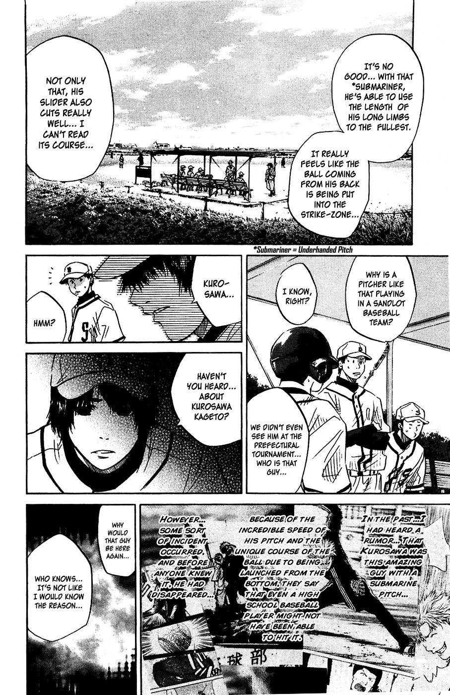 Shinyaku "Kyojin no Hoshi" Hanagata Chapter 10 page 4 - Chapter 10: No Hit No Run