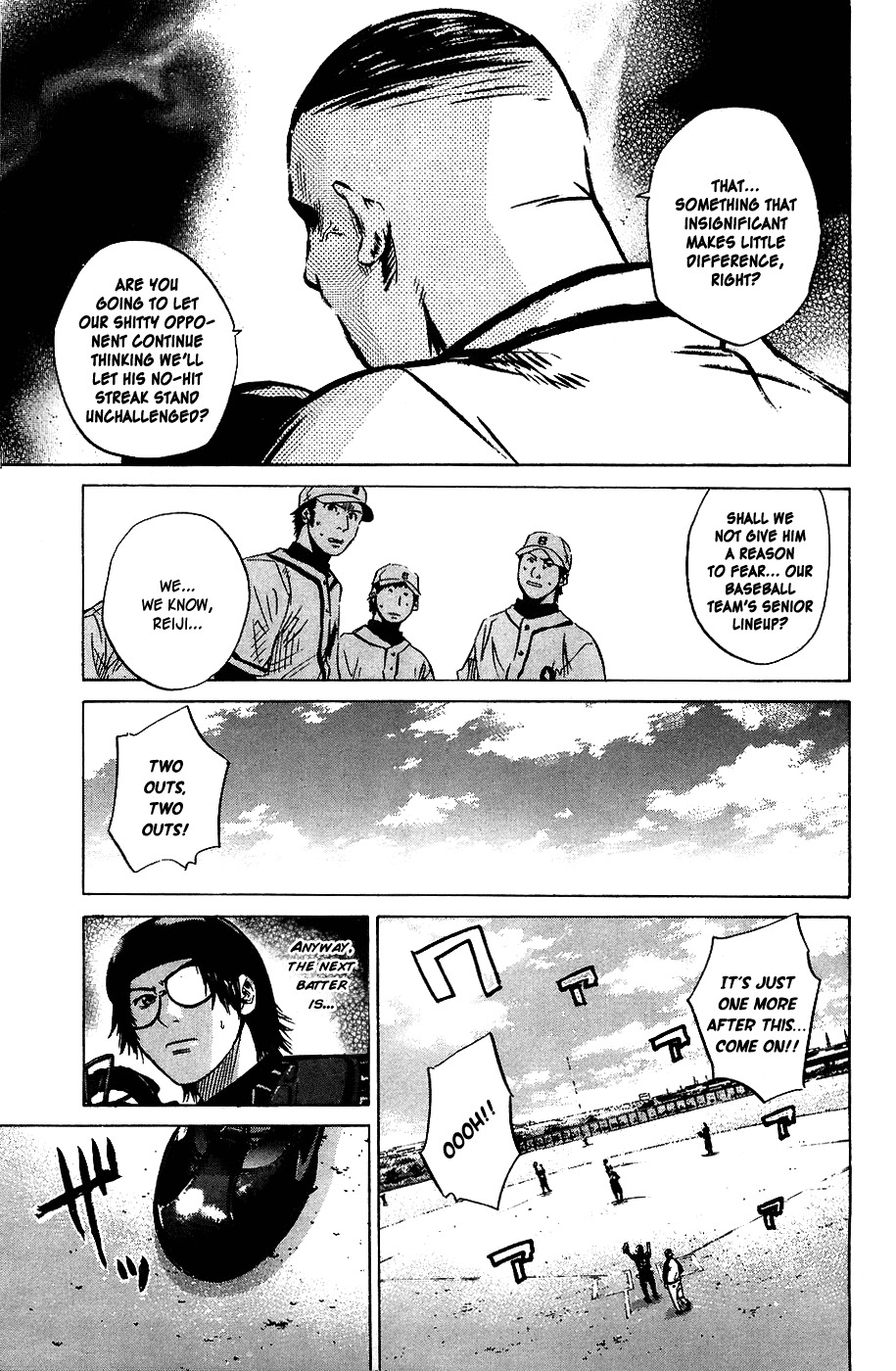 Shinyaku "Kyojin no Hoshi" Hanagata Chapter 10 page 5 - Chapter 10: No Hit No Run