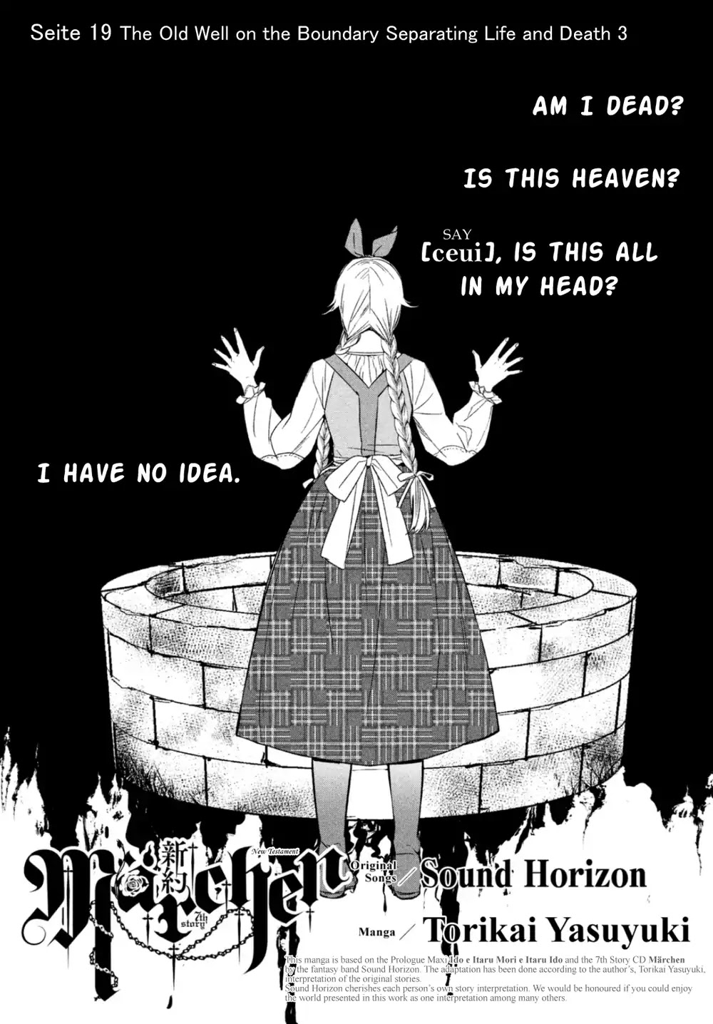 Shinyaku Marchen Chapter 19 page 1 - Chapter 19: Seite 19: The Old Well on the Boundary Separating Life and Death 3