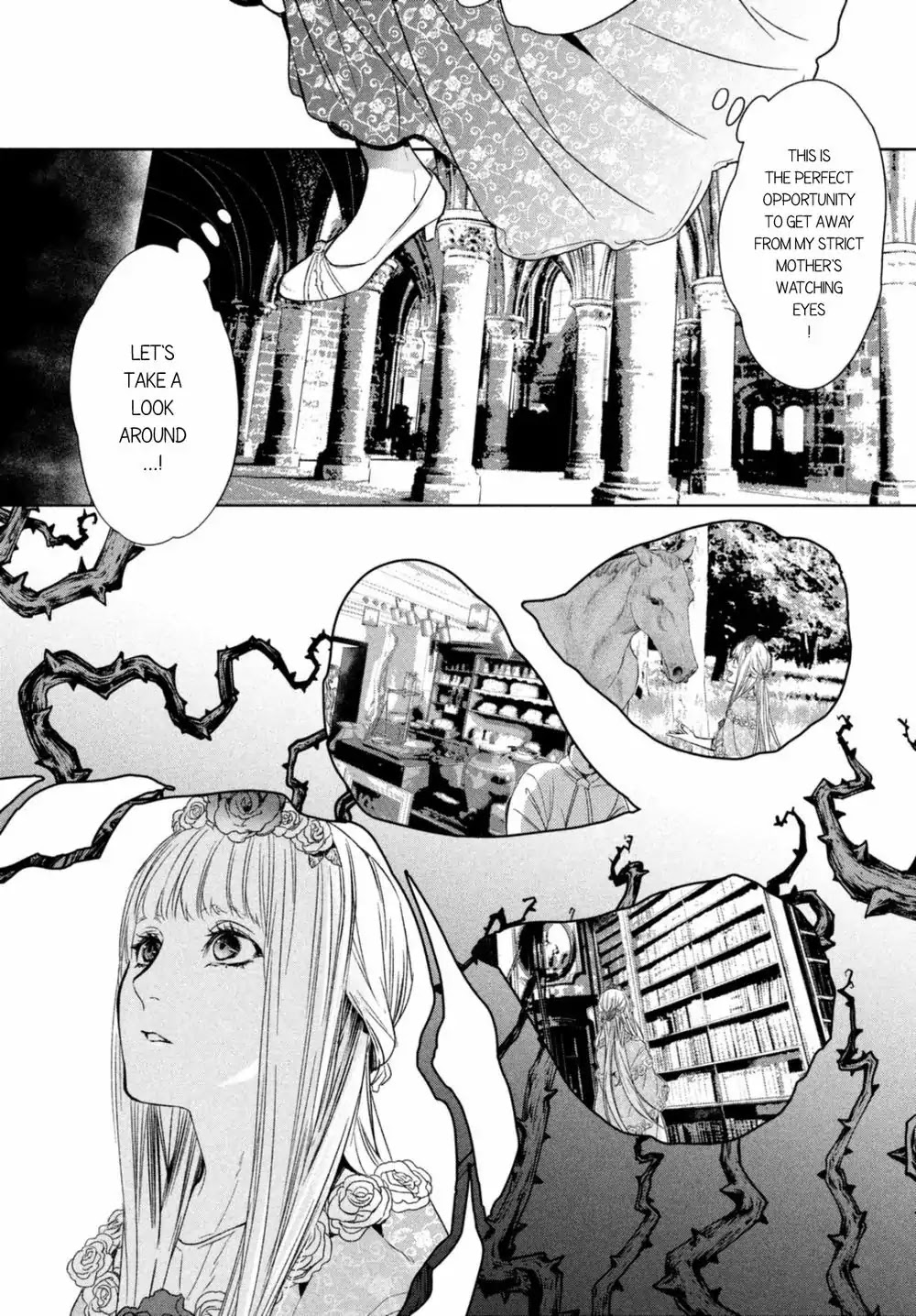 Shinyaku Marchen Chapter 20 page 14 - Chapter 20: Seite 20: The Princess Sleeping in the Tower of Roses 1
