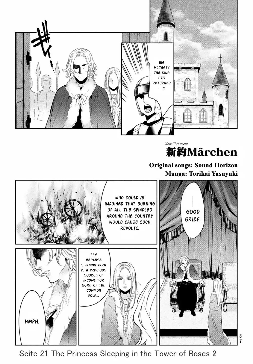 Shinyaku Marchen Chapter 21 page 1 - Chapter 21: Seite 21: The Princess Sleeping in the Tower of Roses 2