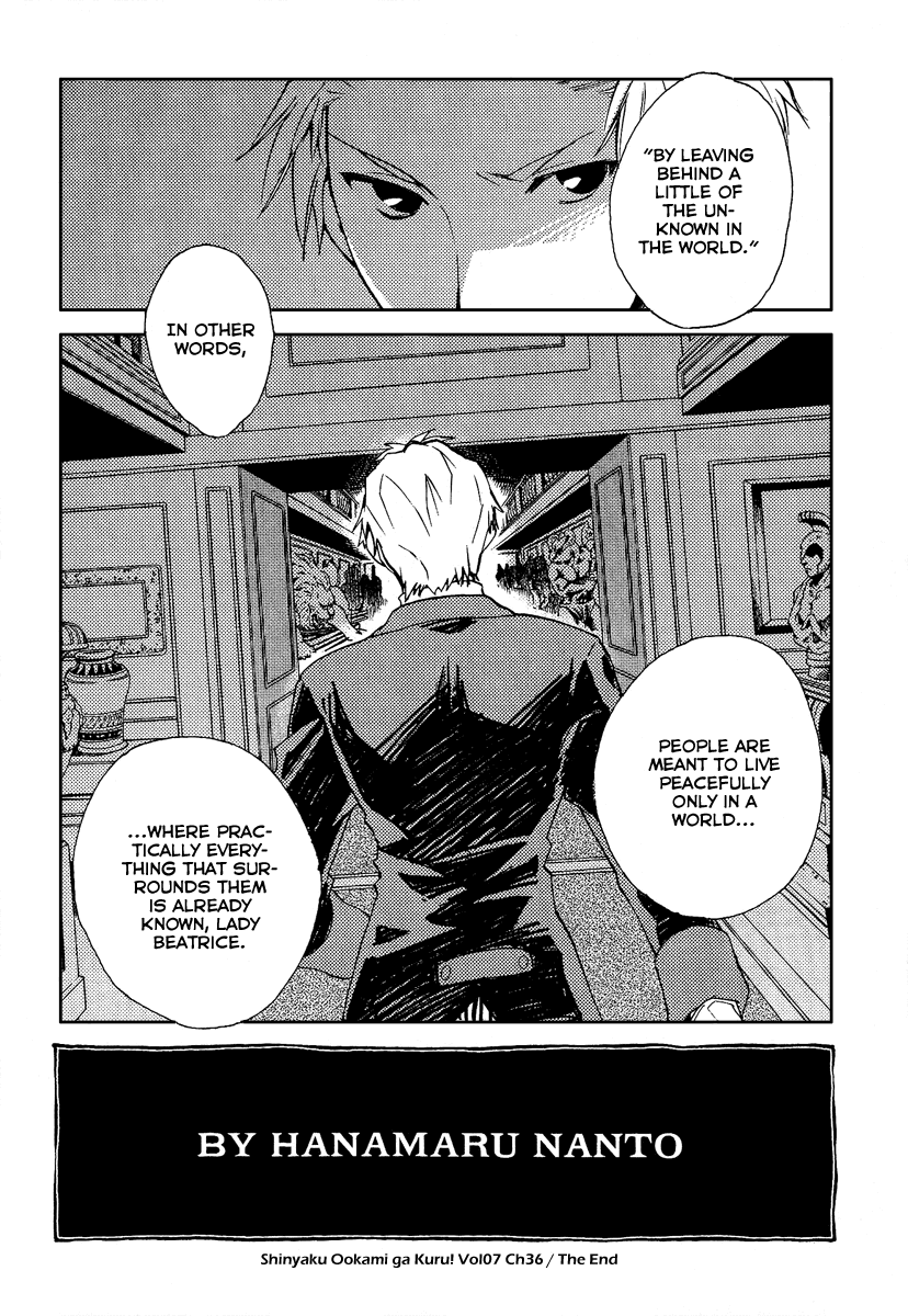 Shinyaku Ookami ga Kuru! Chapter 36 page 31 - Chapter 36: Donaukinper