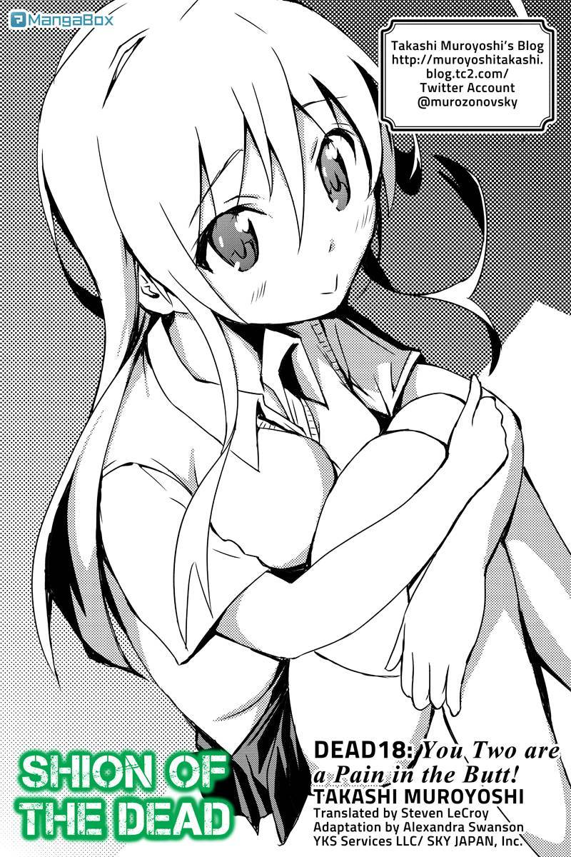 Shion of the Dead Chapter 18 page 1 - Chapter 18: You Two Are a Pain in the Butt!