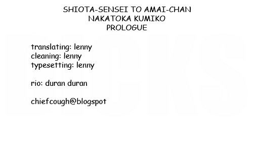 Shiota-sensei to Amai-chan Chapter 0 page 16 - Chapter 0 : Prologue