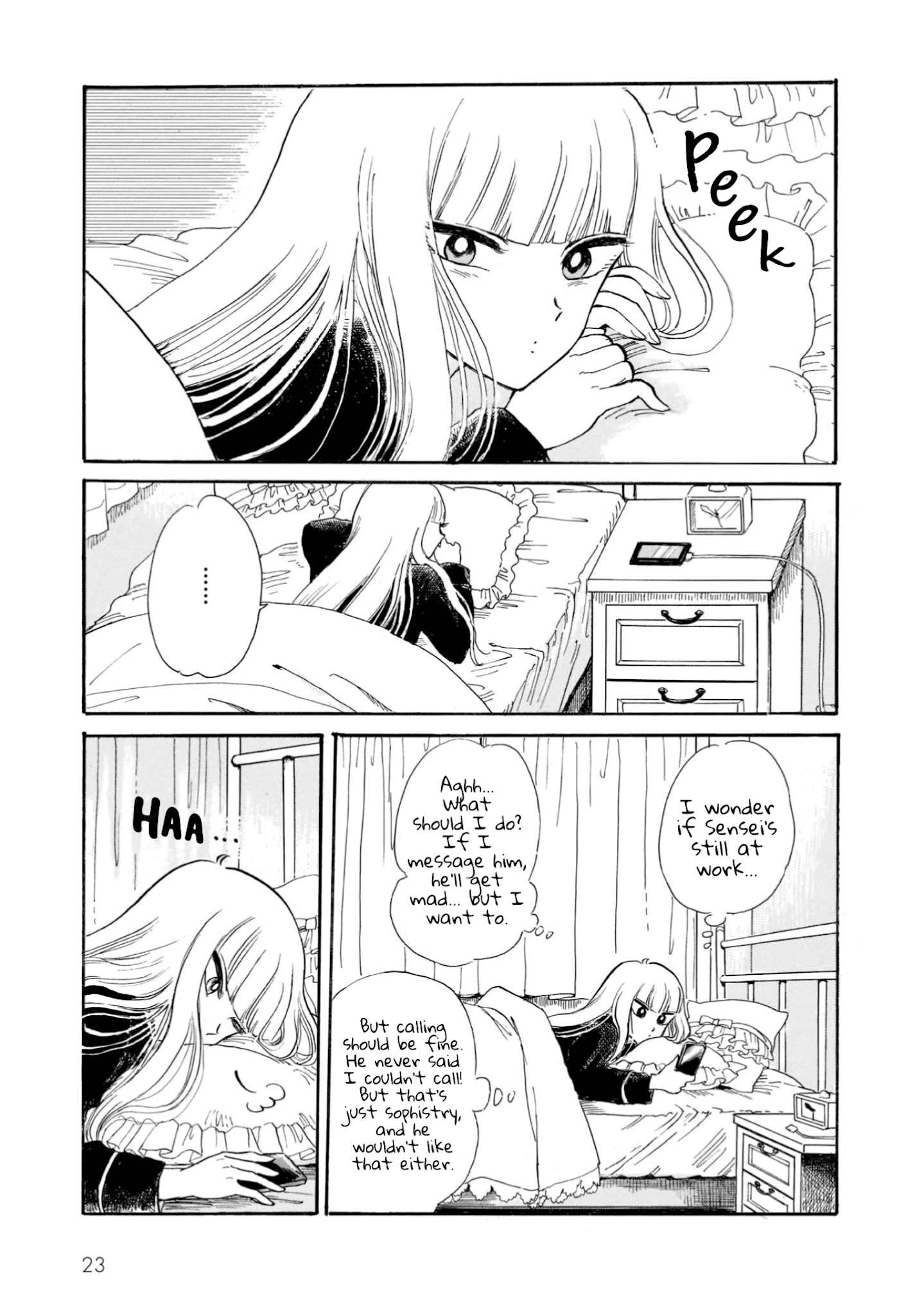 Shiota-sensei to Amai-chan Chapter 16 page 13 - Chapter 16: Staying Up Late