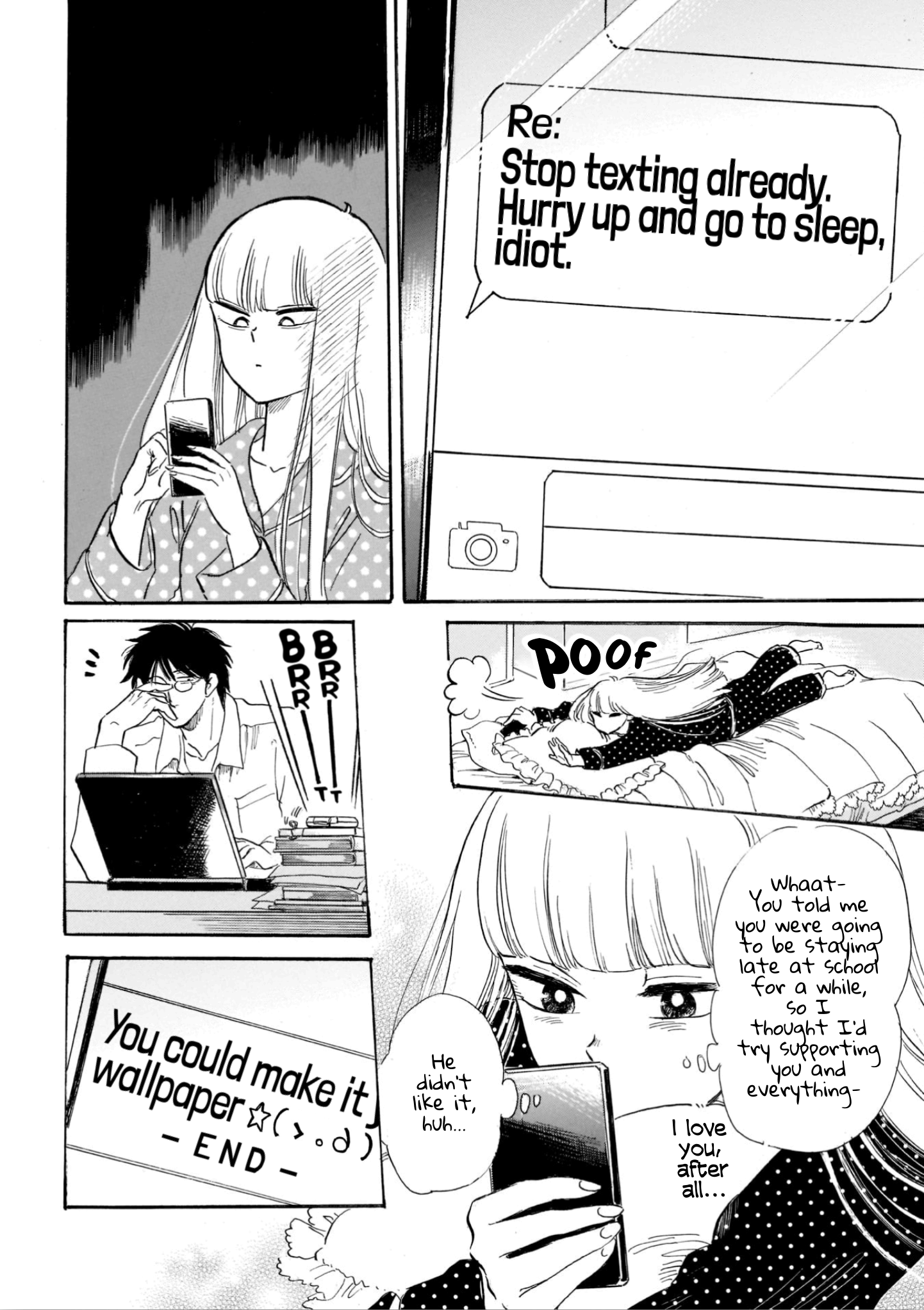 Shiota-sensei to Amai-chan Chapter 16 page 4 - Chapter 16: Staying Up Late
