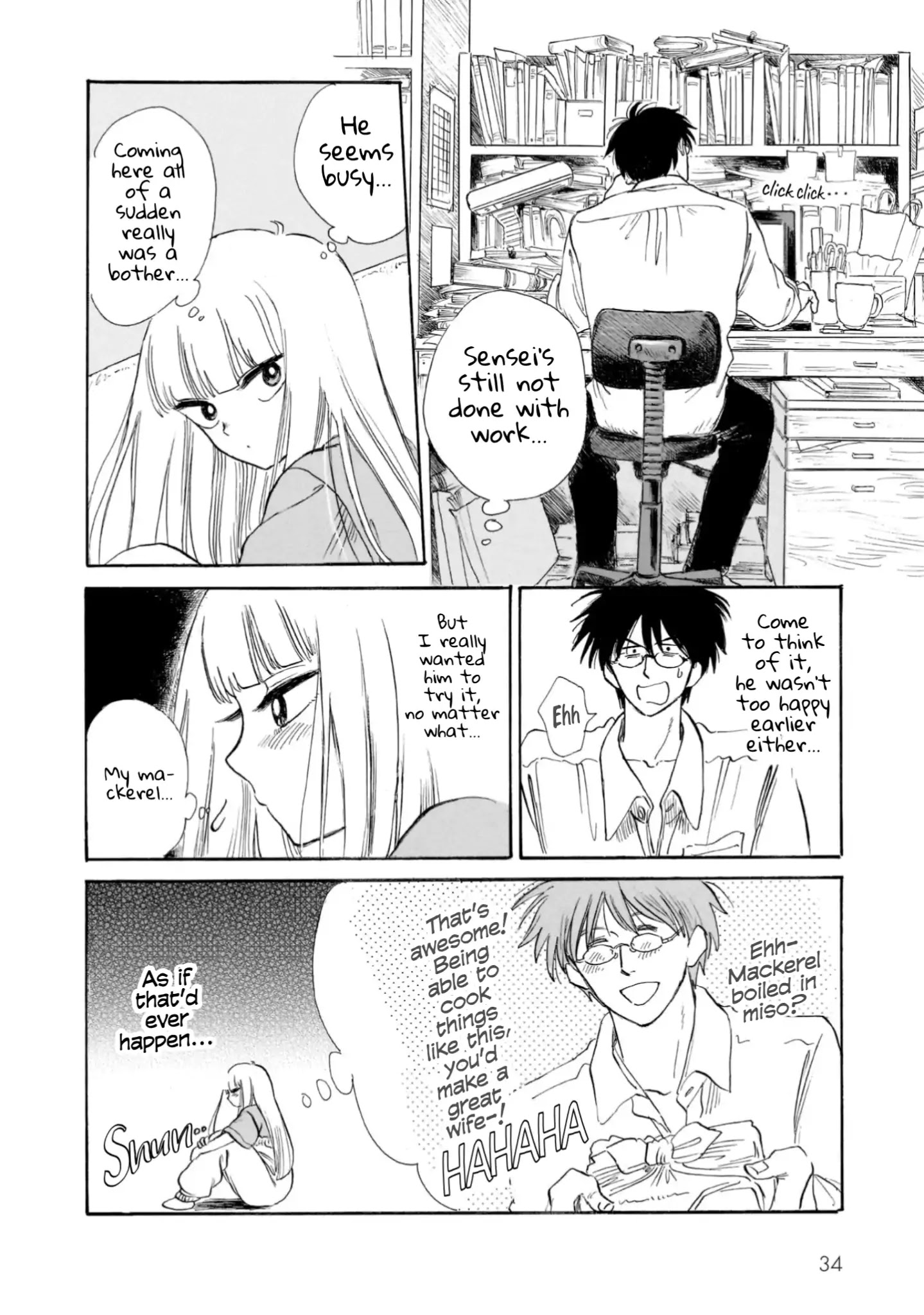 Shiota-sensei to Amai-chan Chapter 17 page 10 - Chapter 17: Mackerel in Miso