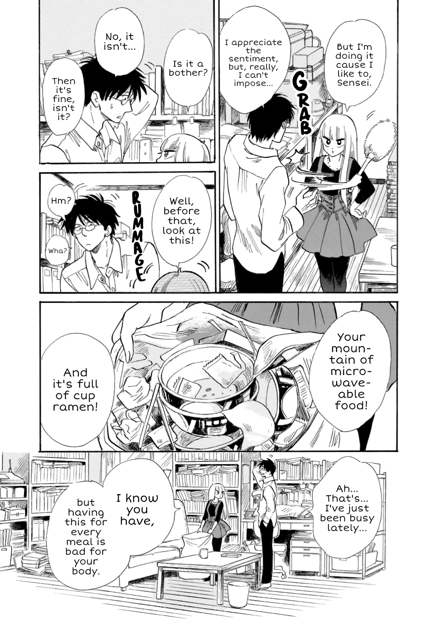 Shiota-sensei to Amai-chan Chapter 21 page 3 - Chapter 21: Cup Ramen