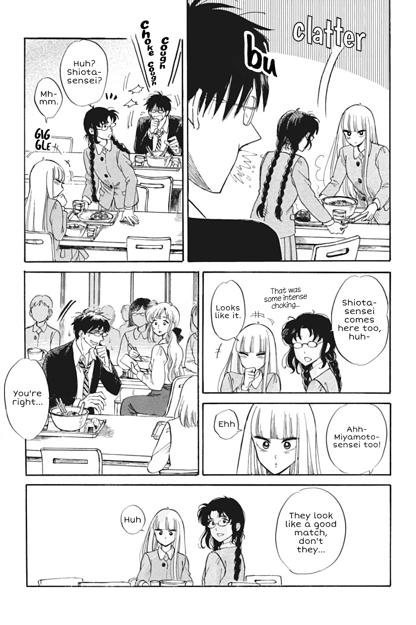 Shiota-sensei to Amai-chan Chapter 27 page 5 - Chapter 27: Cafeteria