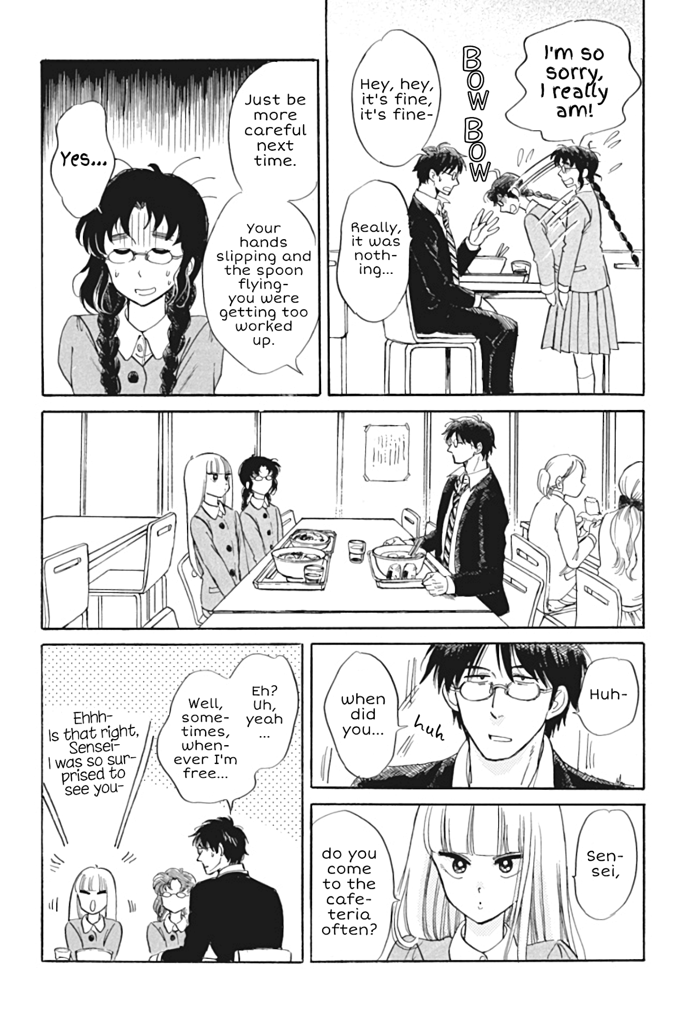 Shiota-sensei to Amai-chan Chapter 27 page 9 - Chapter 27: Cafeteria