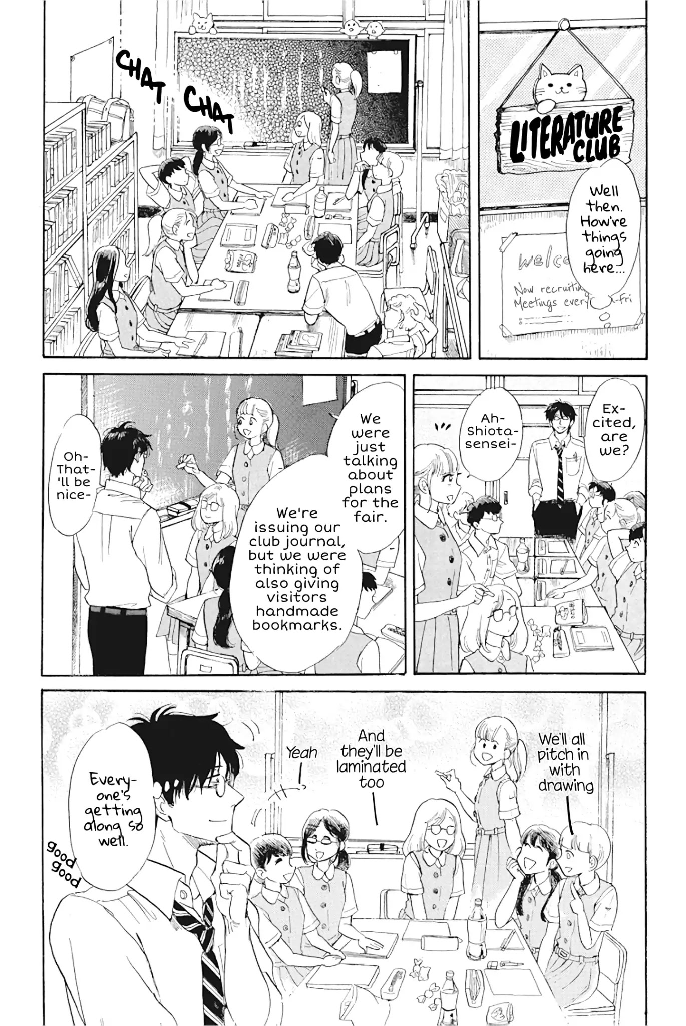 Shiota-sensei to Amai-chan Chapter 29 page 4 - Chapter 29: Club Intros