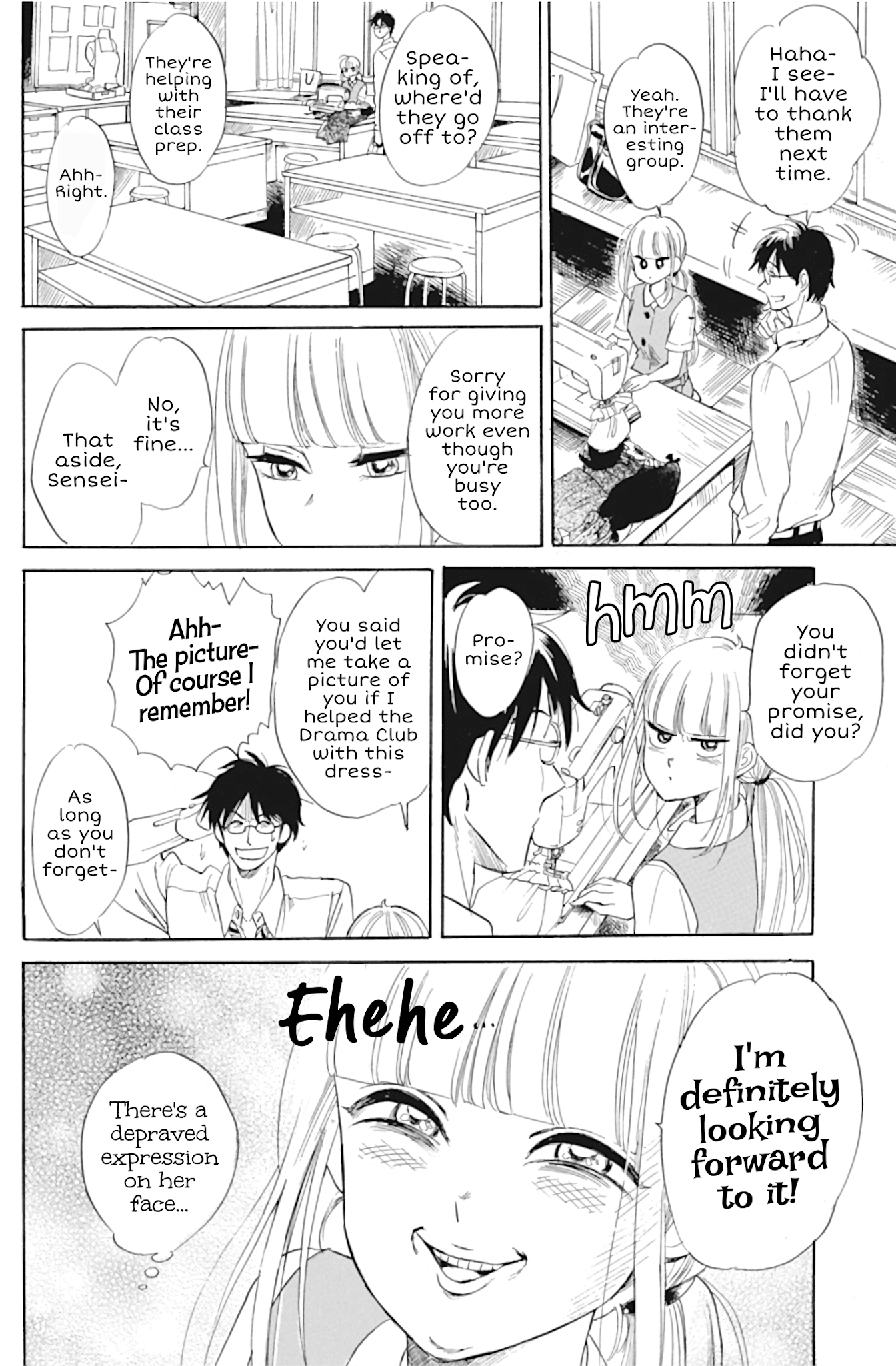 Shiota-sensei to Amai-chan Chapter 33 page 18 - Chapter 33: Something Nice
