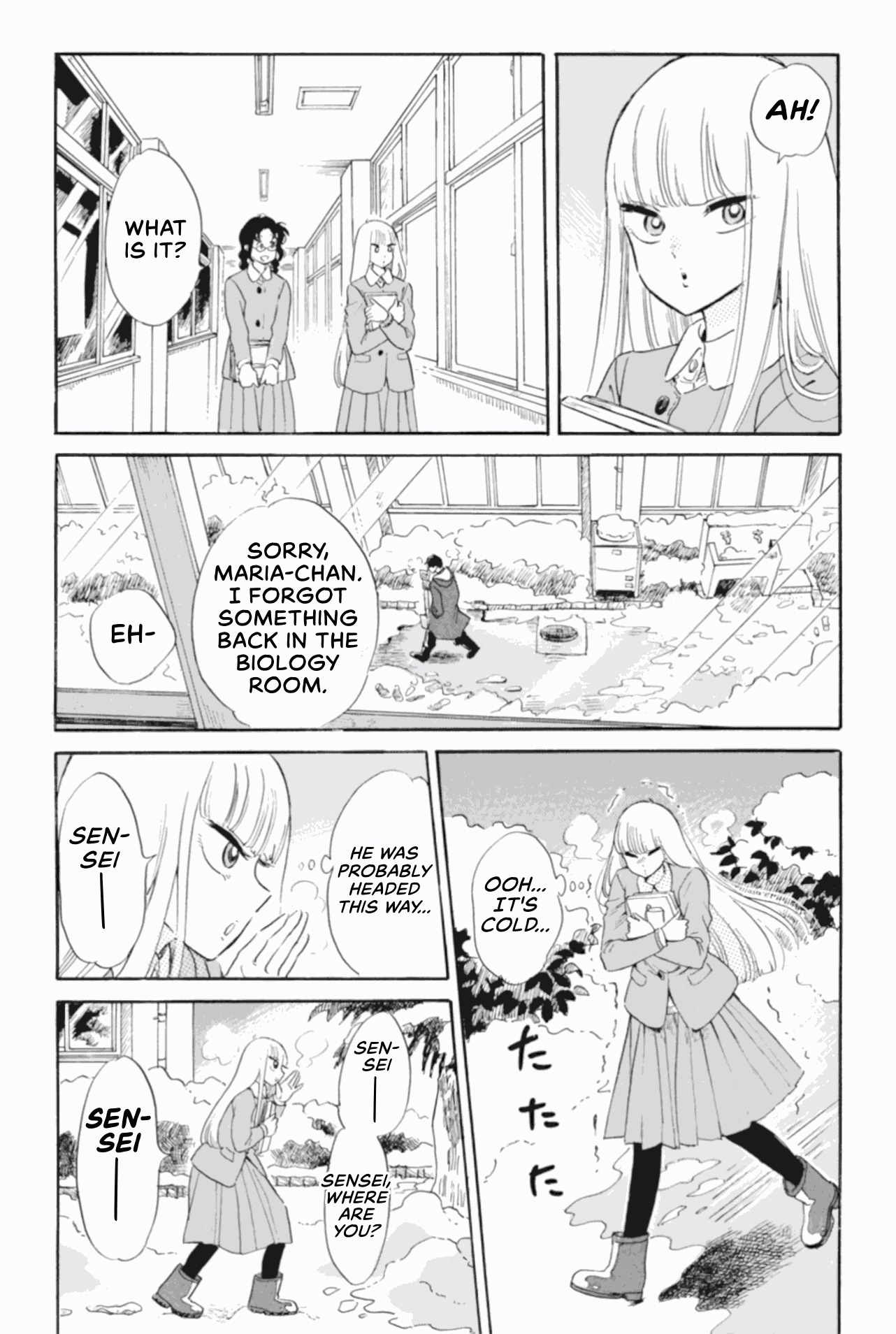 Shiota-sensei to Amai-chan Chapter 41 page 5 - Chapter 41: Snow