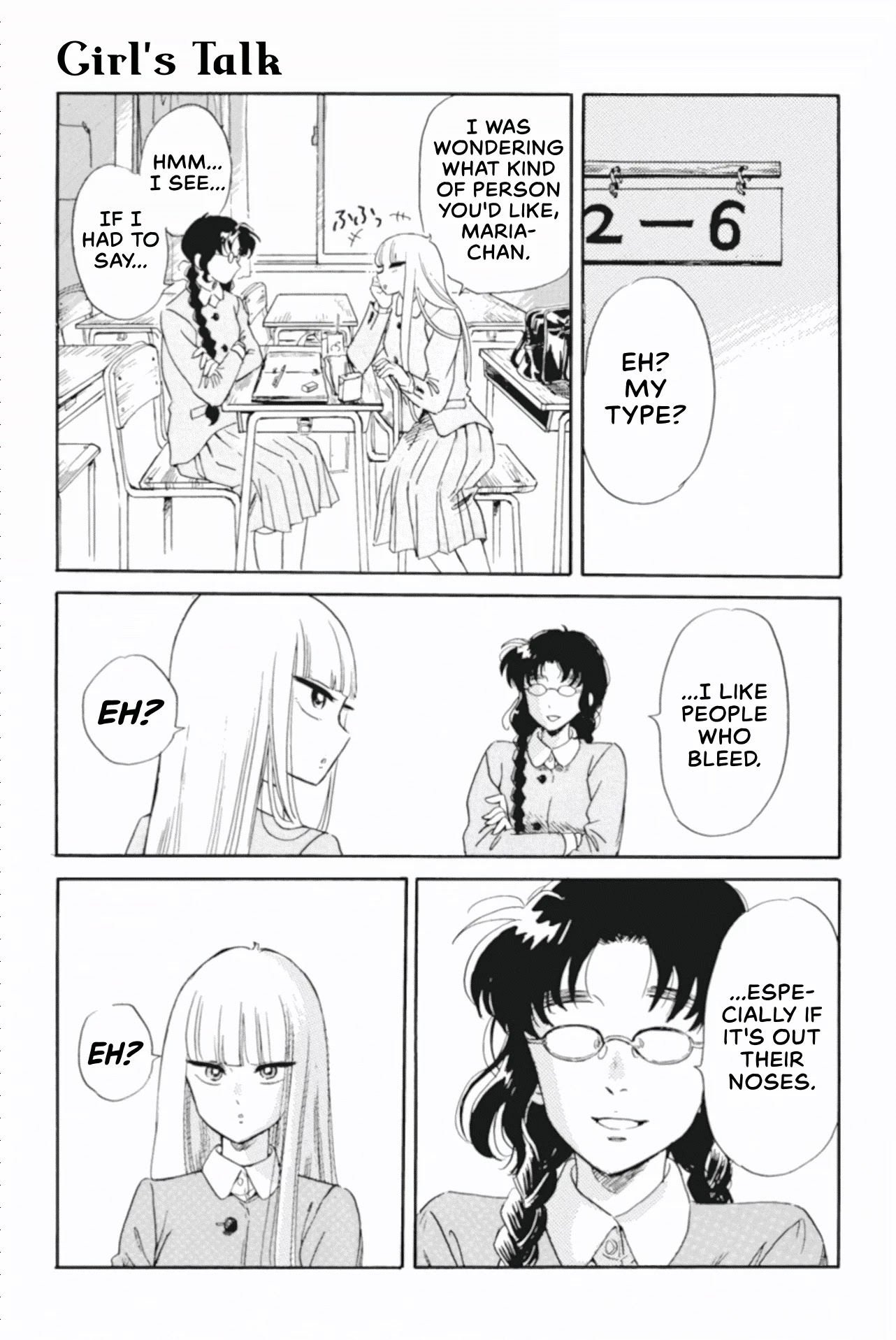 Shiota-sensei to Amai-chan Chapter 42 page 1 - Chapter 42: Girl's Talk