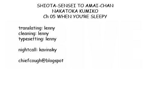 Shiota-sensei to Amai-chan Chapter 5 page 8 - Chapter 5 : When You're Sleepy