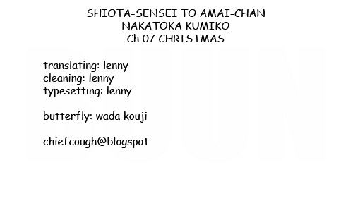 Shiota-sensei to Amai-chan Chapter 7 page 13 - Chapter 7 : Christmas