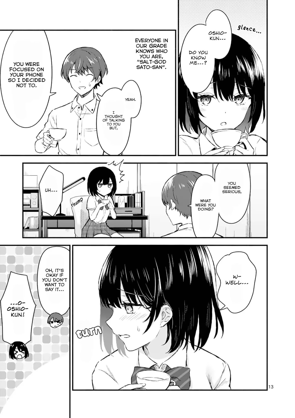 Shiotaiou no Sato-san ga Ore ni dake Amai Chapter 1 page 12 - Chapter 1