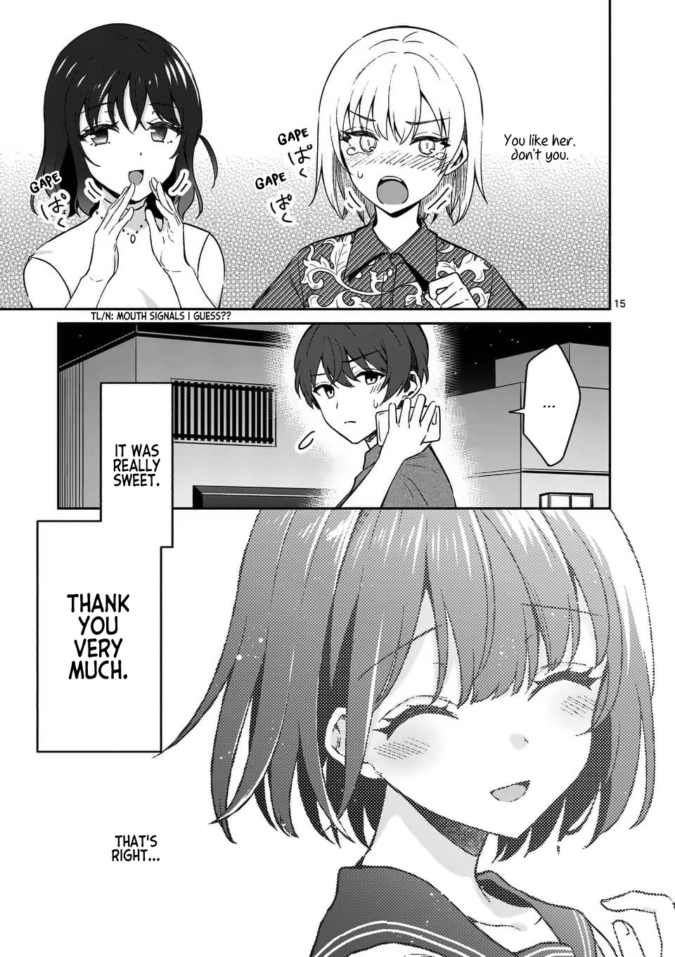 Shiotaiou no Sato-san ga Ore ni dake Amai Chapter 14 page 15 - Chapter 14