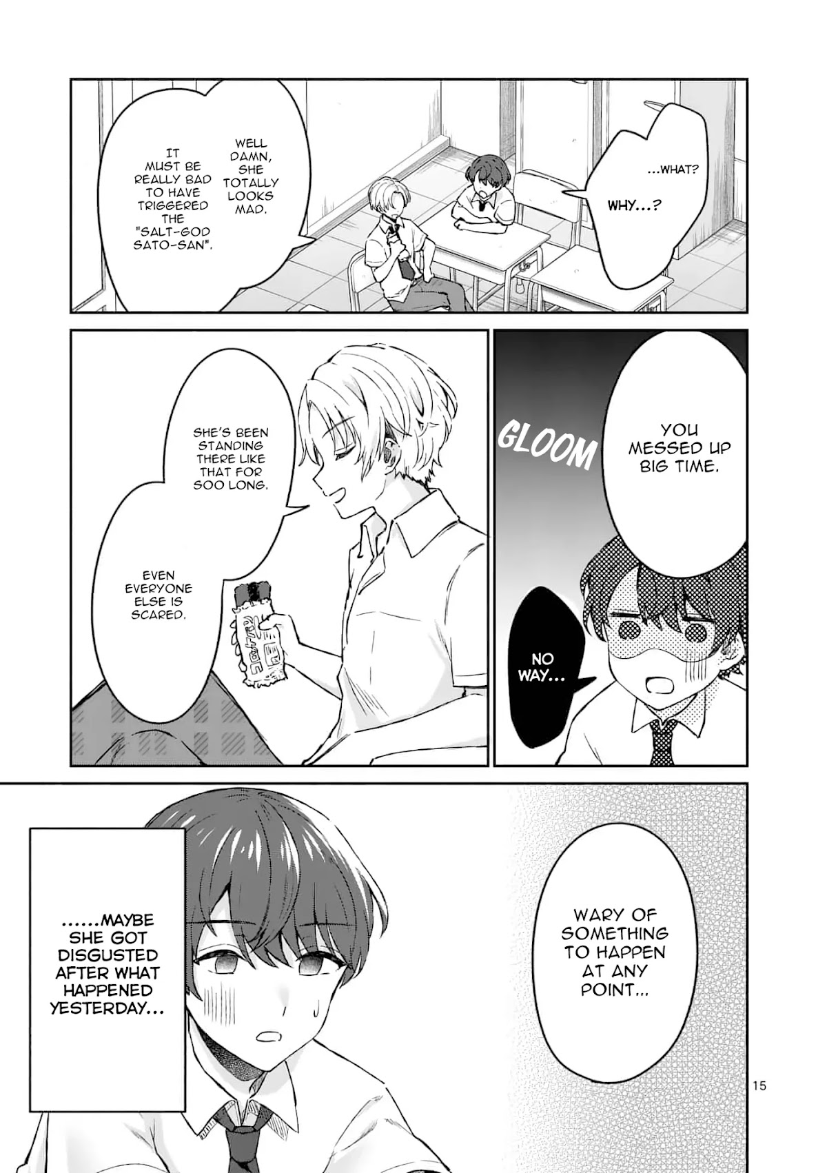 Shiotaiou no Sato-san ga Ore ni dake Amai Chapter 3 page 15 - Chapter 3