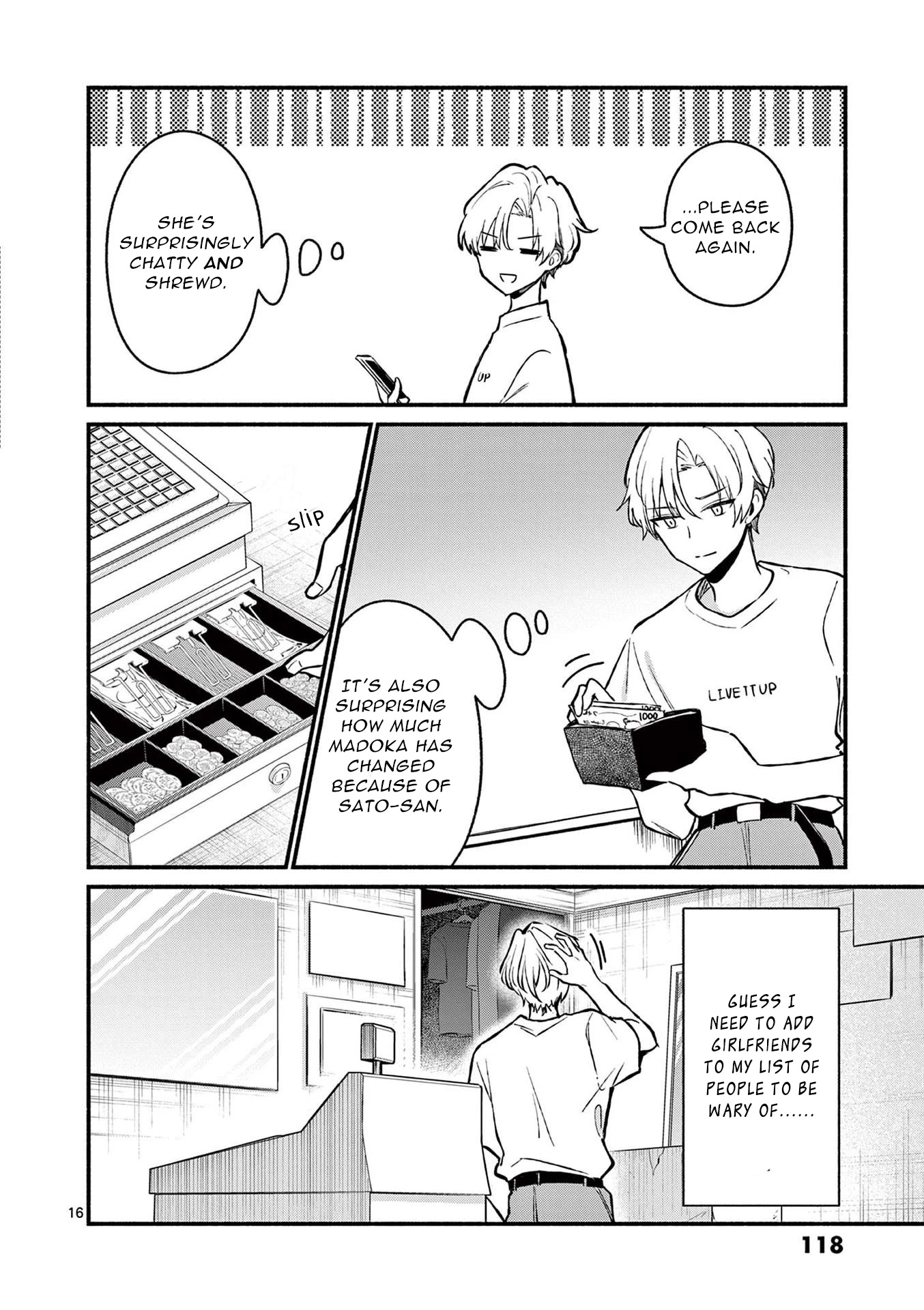Shiotaiou no Sato-san ga Ore ni dake Amai Chapter 35 page 16 - Chapter 35