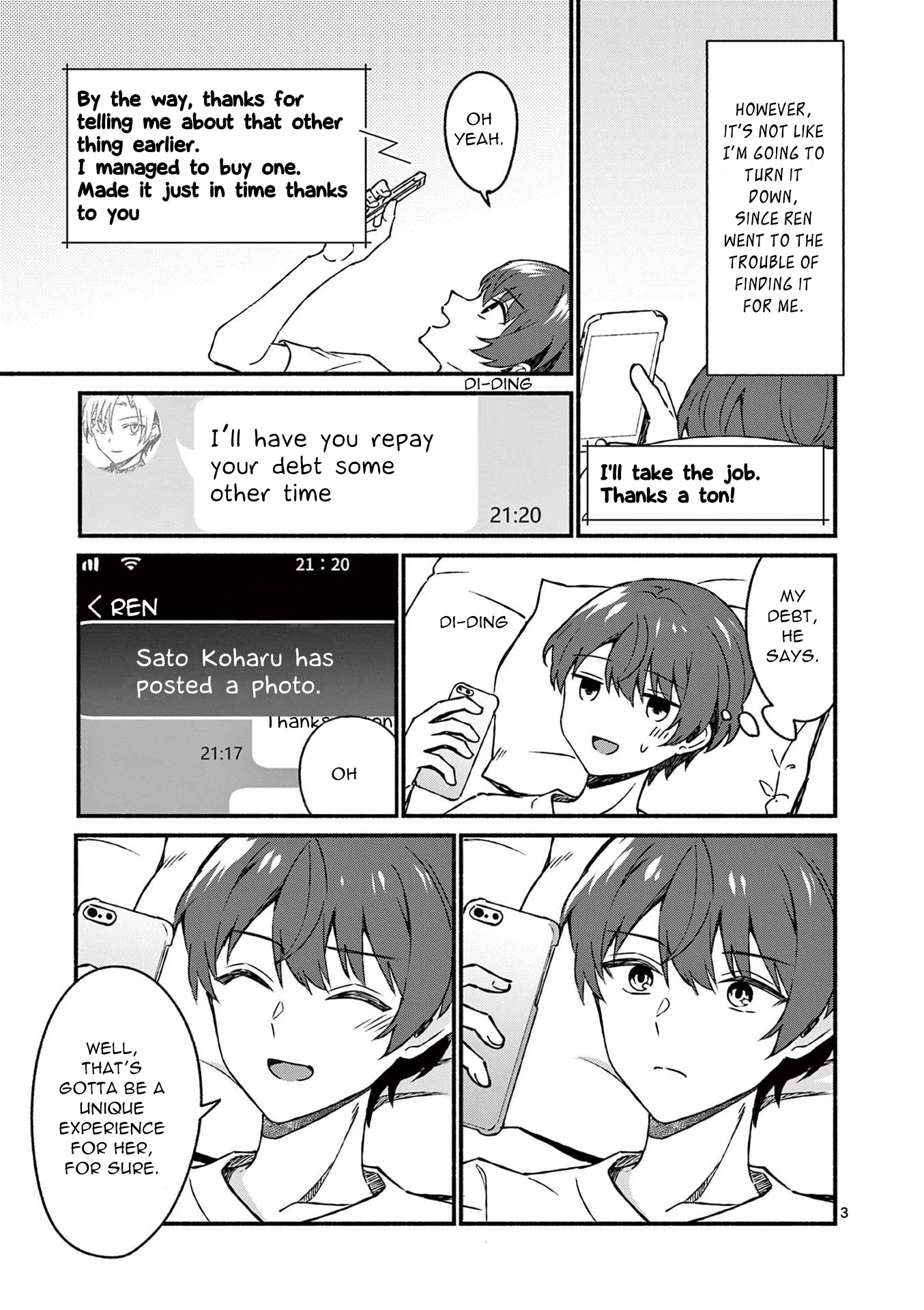 Shiotaiou no Sato-san ga Ore ni dake Amai Chapter 39 page 3 - Chapter 39
