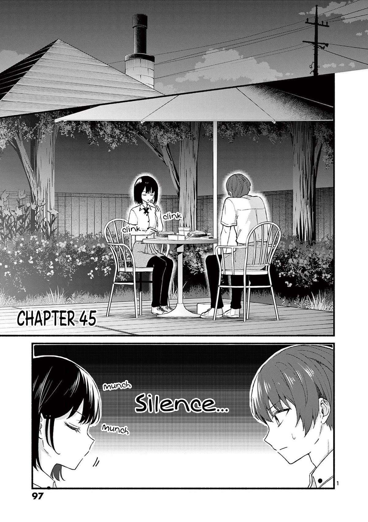Shiotaiou no Sato-san ga Ore ni dake Amai Chapter 45 page 1 - Chapter 45