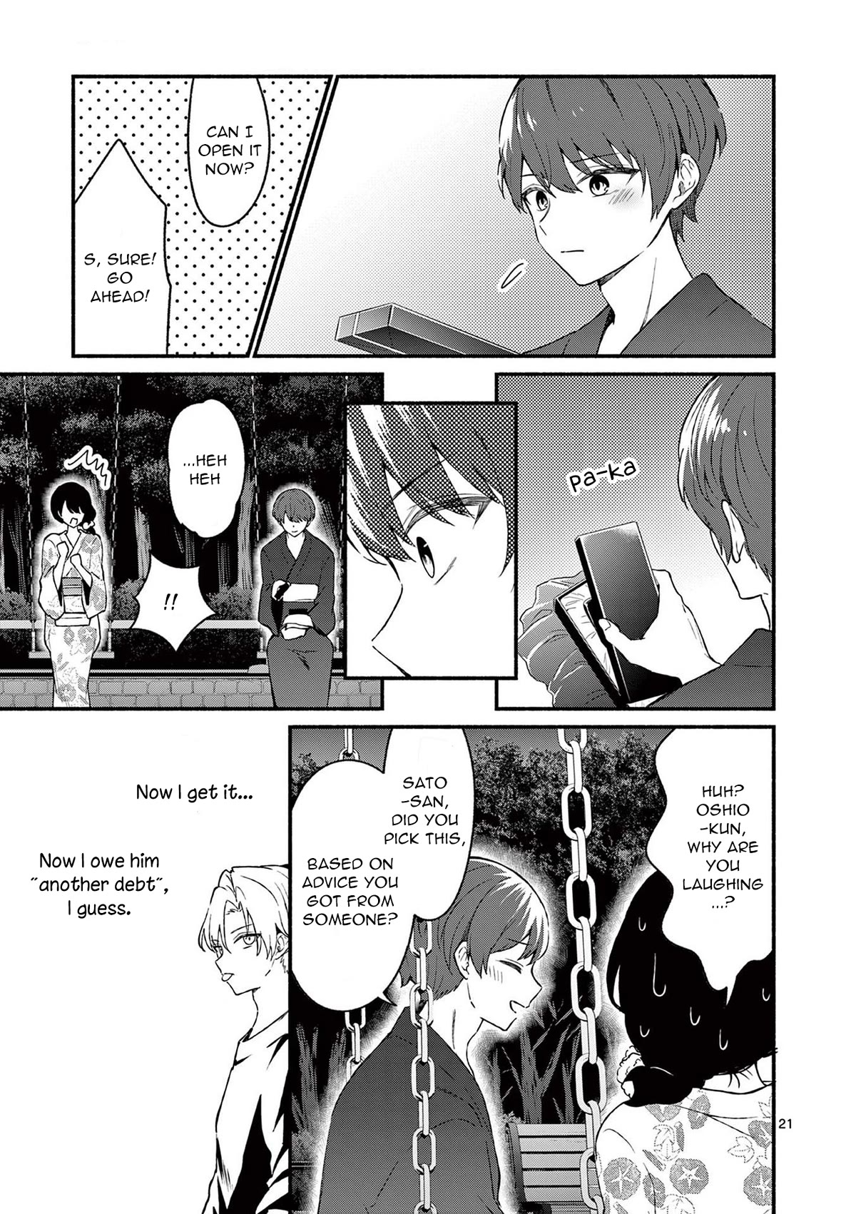 Shiotaiou no Sato-san ga Ore ni dake Amai Chapter 46 page 21 - Chapter 46