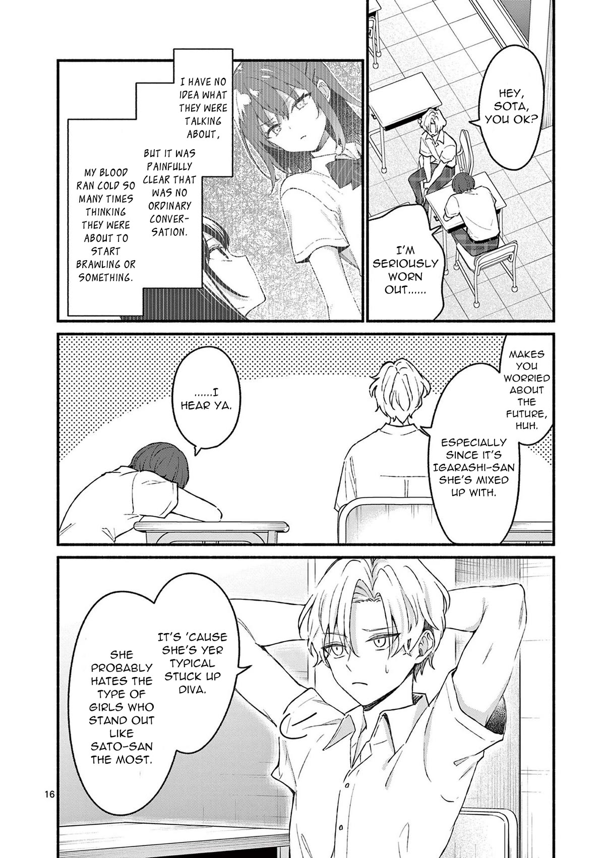 Shiotaiou no Sato-san ga Ore ni dake Amai Chapter 48 page 16 - Chapter 48