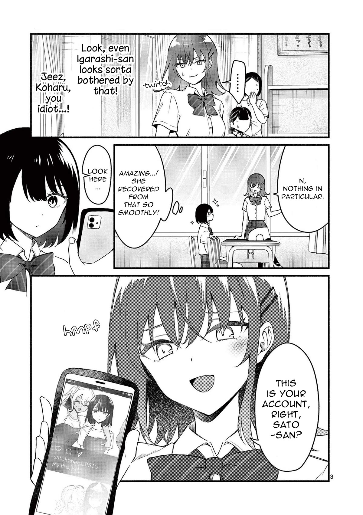 Shiotaiou no Sato-san ga Ore ni dake Amai Chapter 48 page 3 - Chapter 48