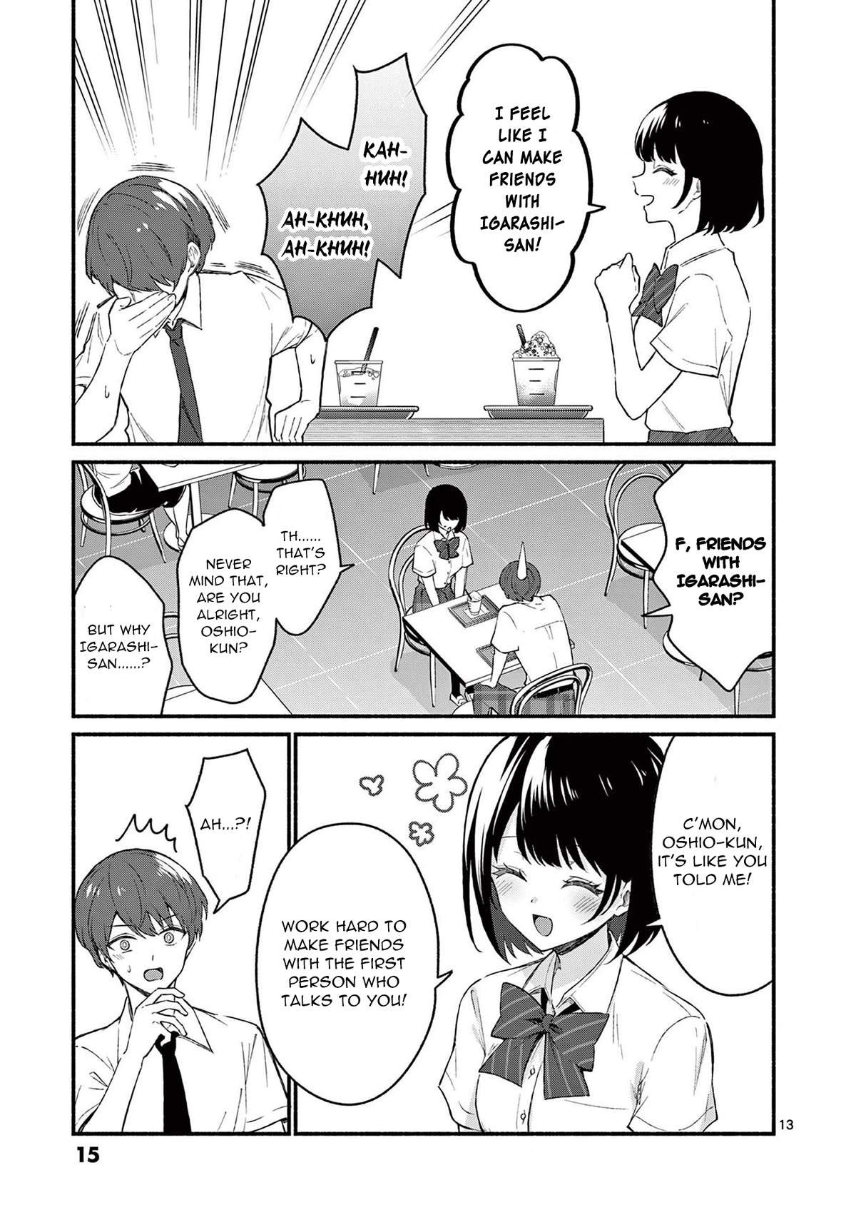 Shiotaiou no Sato-san ga Ore ni dake Amai Chapter 49 page 13 - Chapter 49